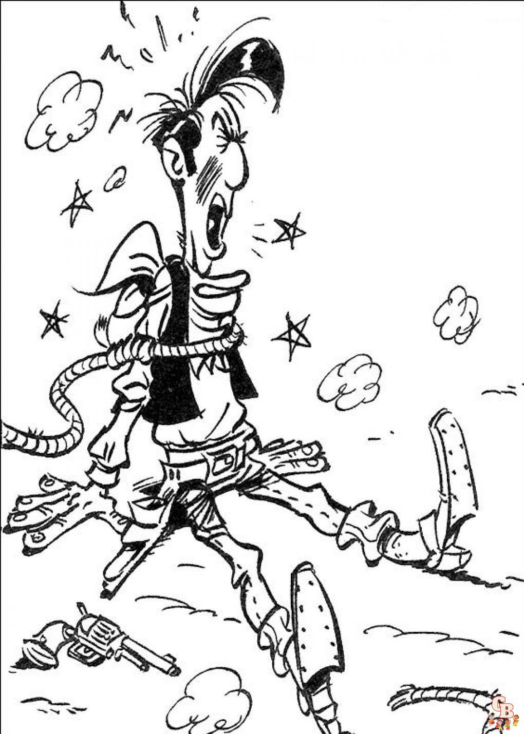 Coloriage Lucky Luke