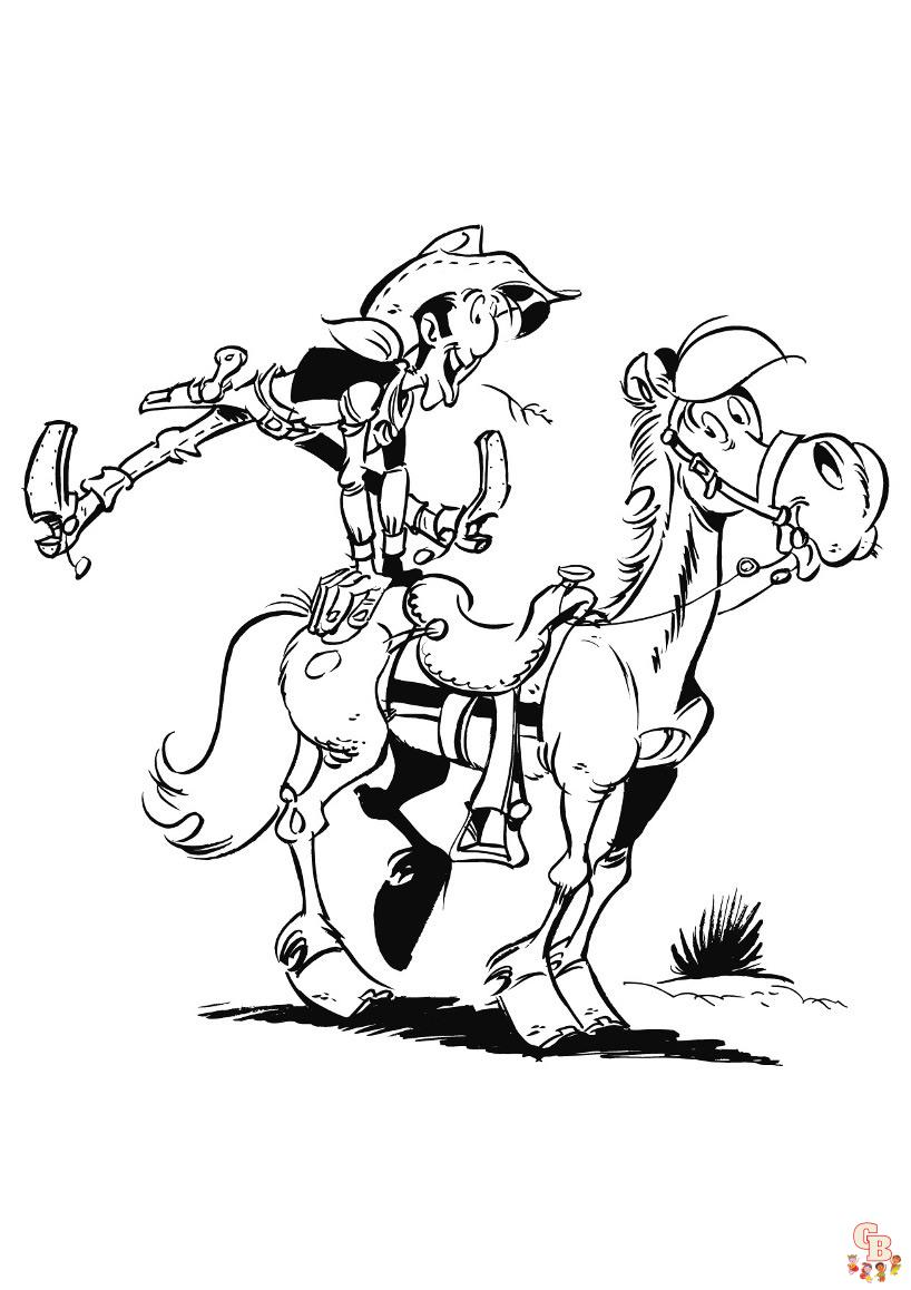 Coloriage Lucky Luke