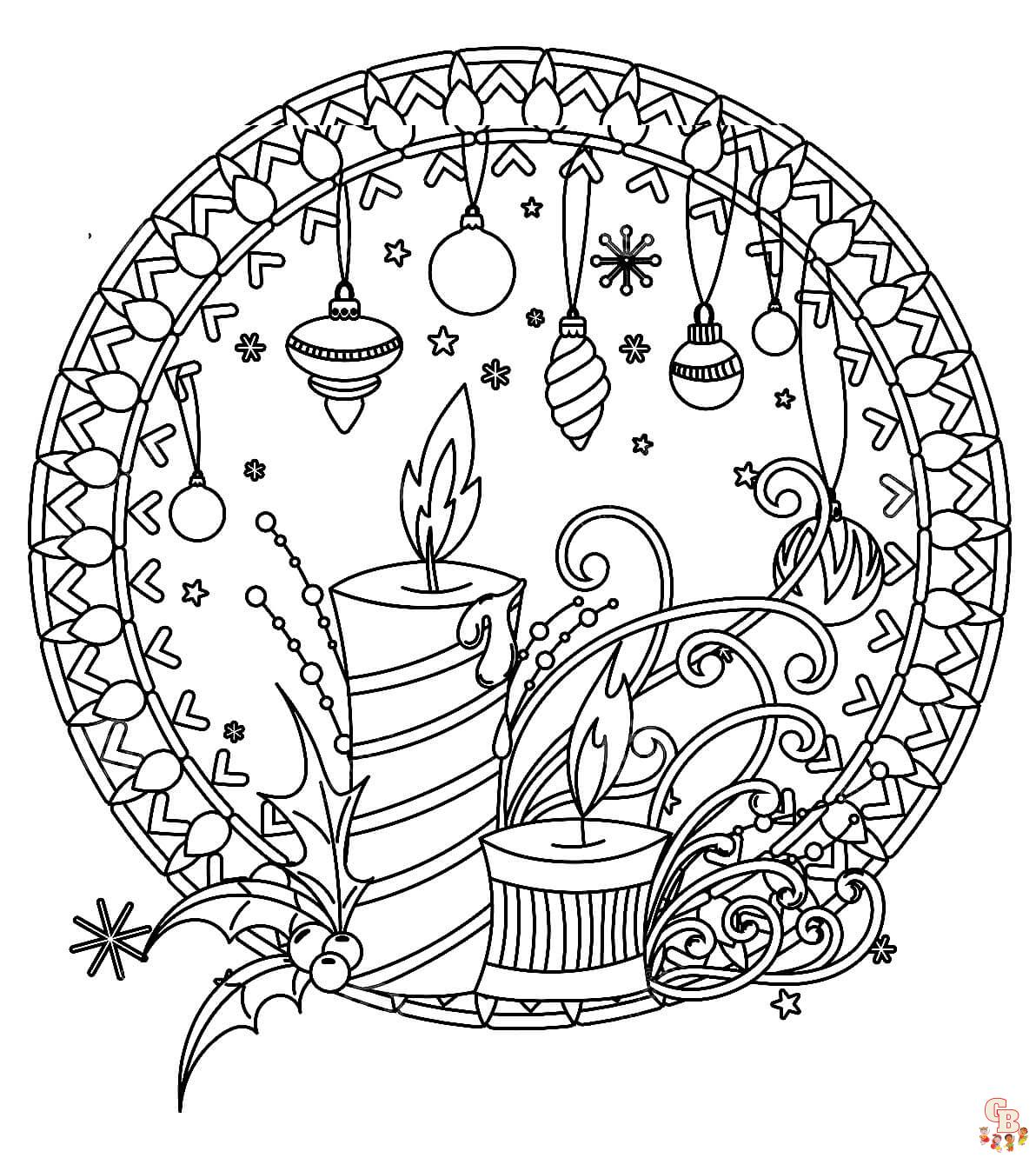 Coloriage Mandala Noel