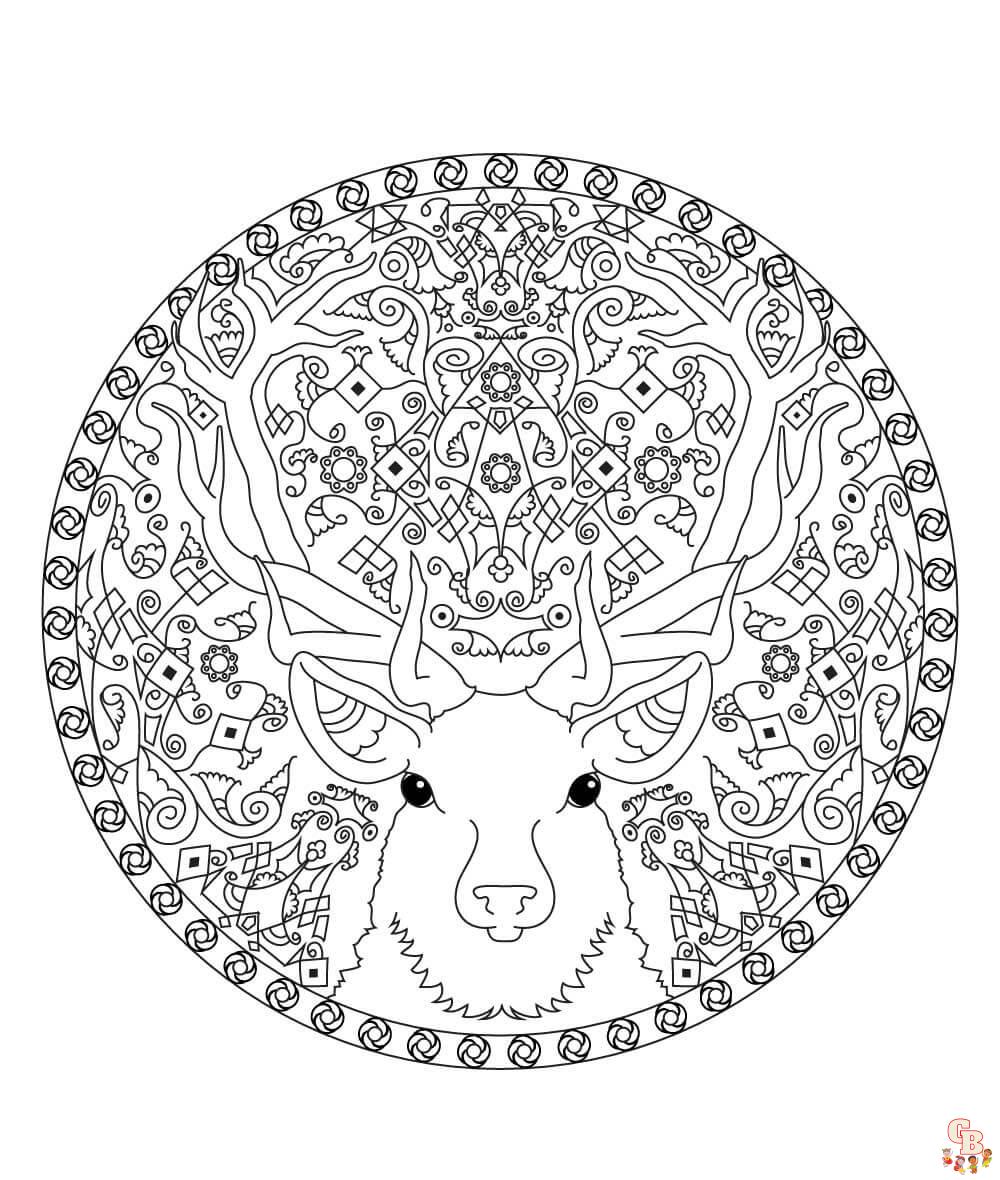 Coloriage Mandala Noel