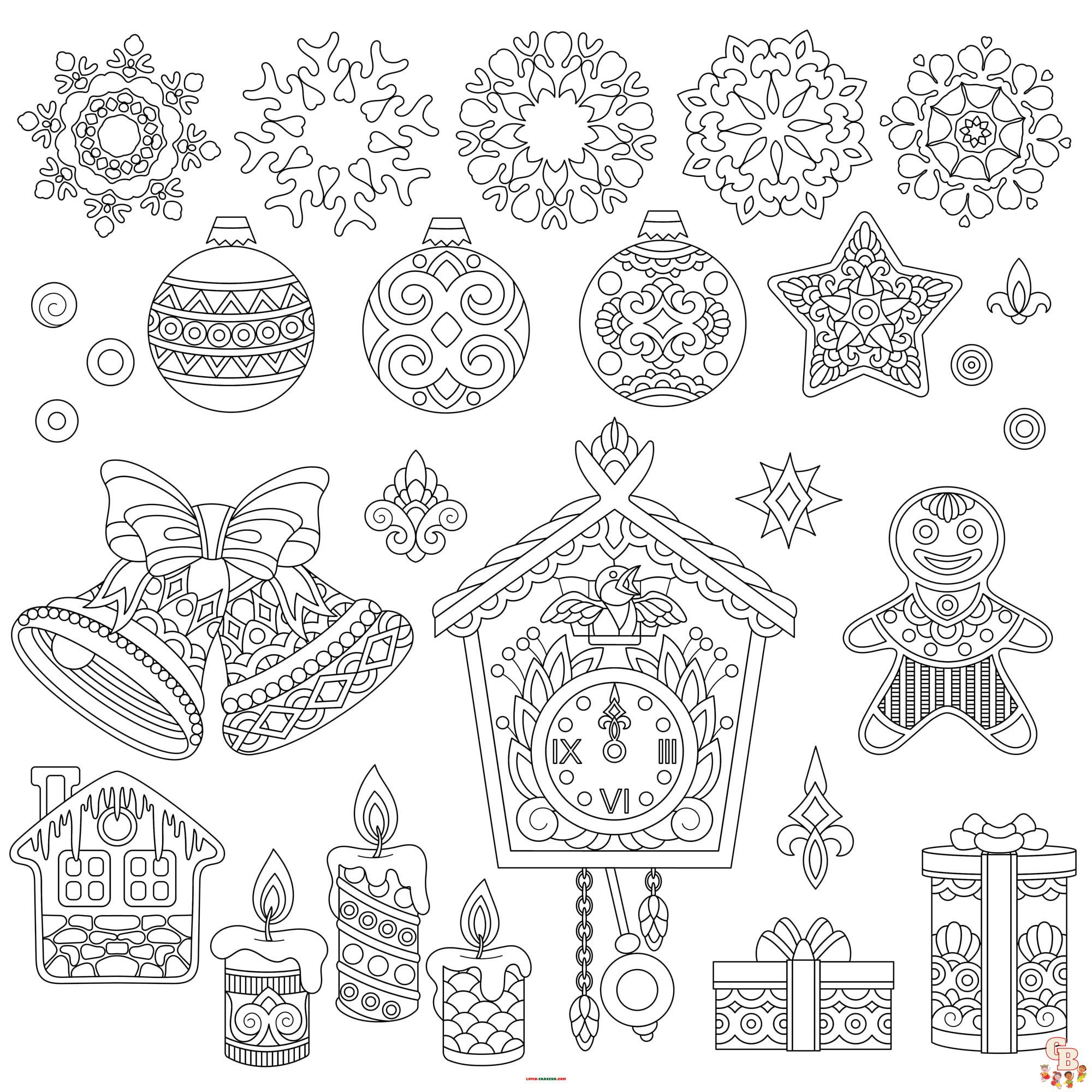 Coloriage Mandala Noel