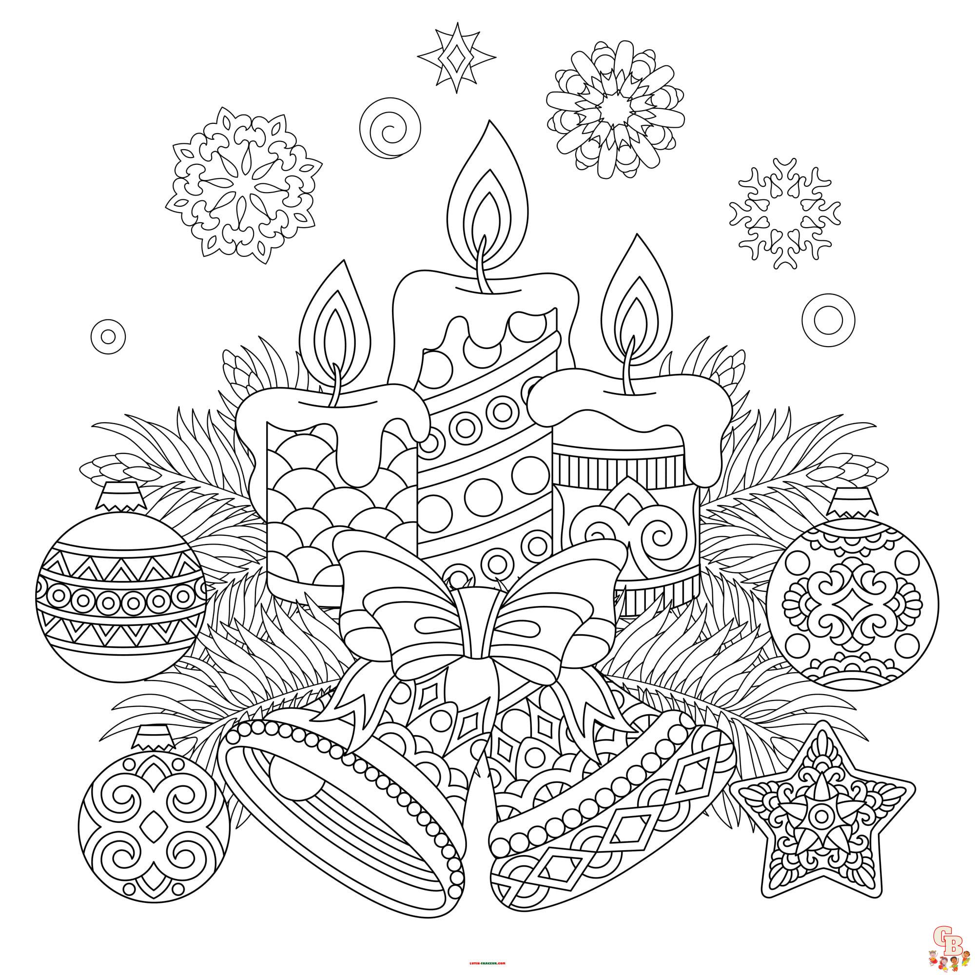 Coloriage Mandala Noel