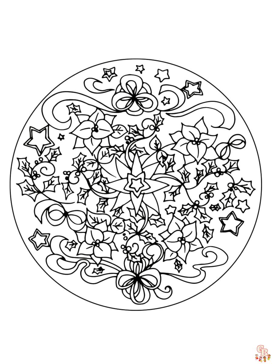 Coloriage Mandala Noel