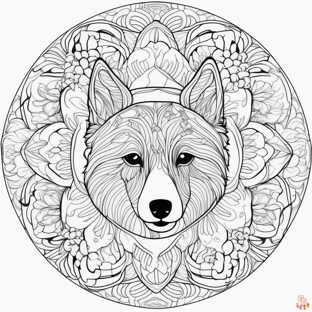 Coloriage Mandala Pandy