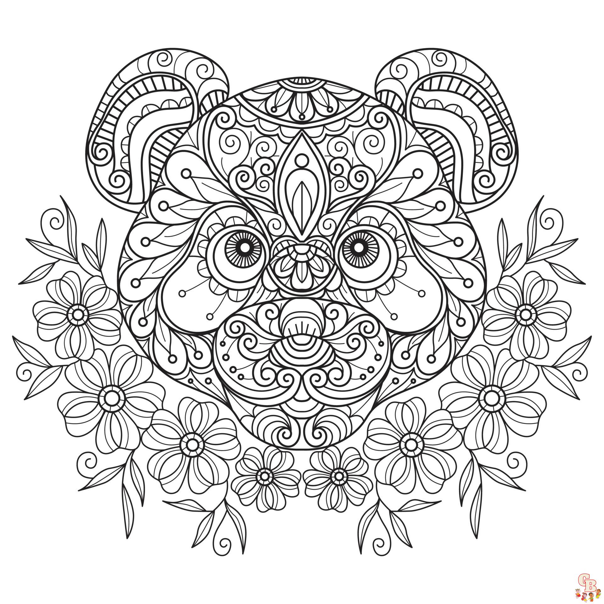 Coloriage Mandala Pandy