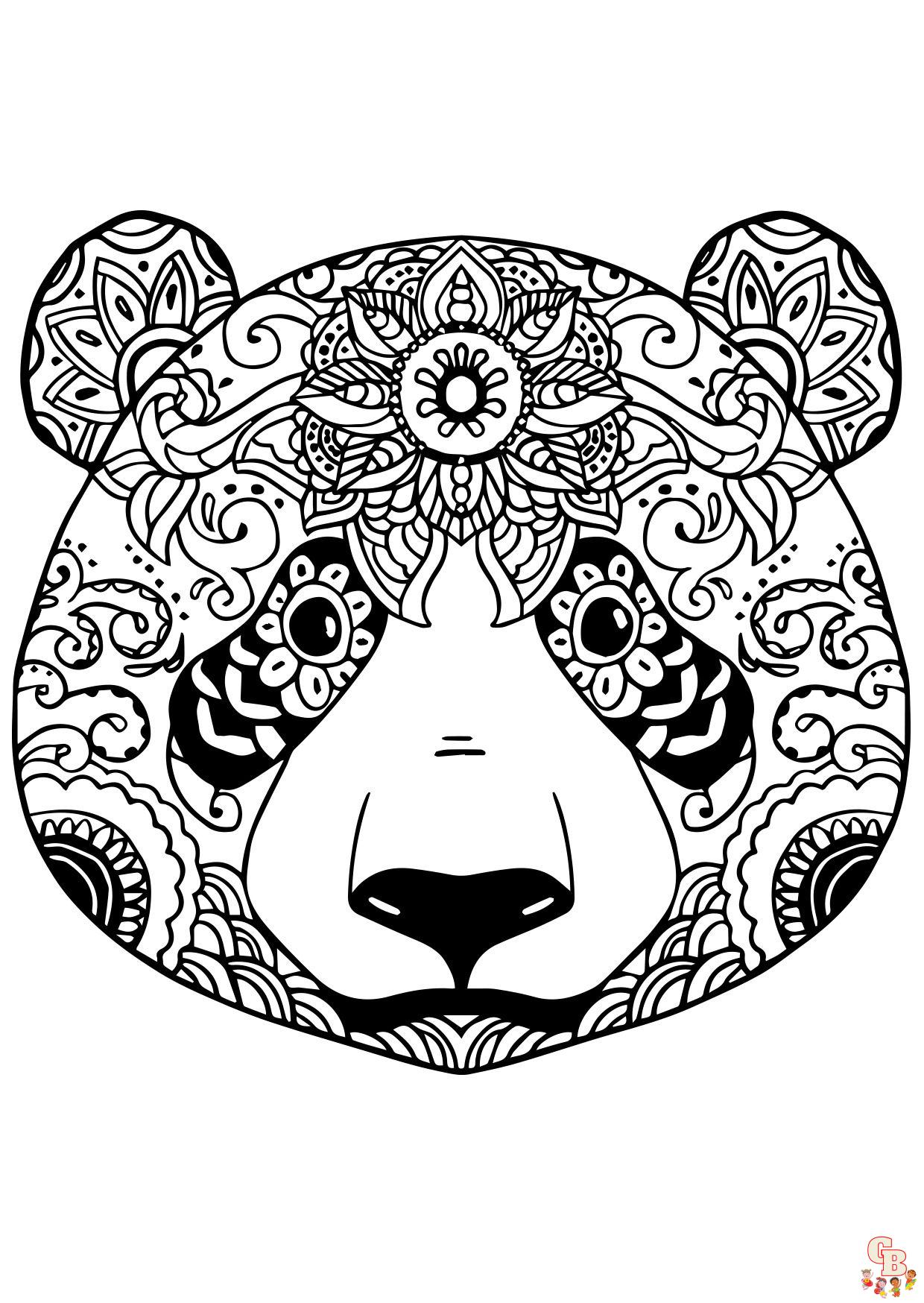 Coloriage Mandala Pandy