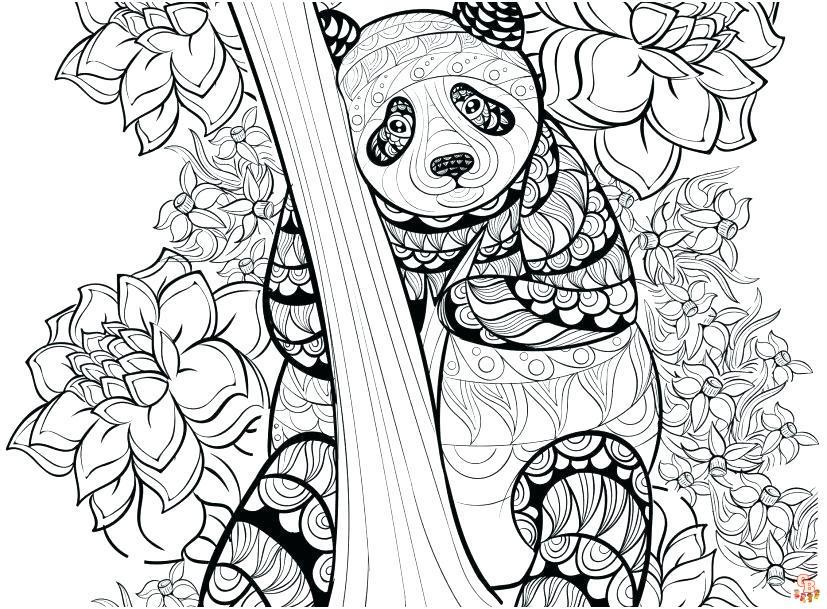 Coloriage Mandala Pandy