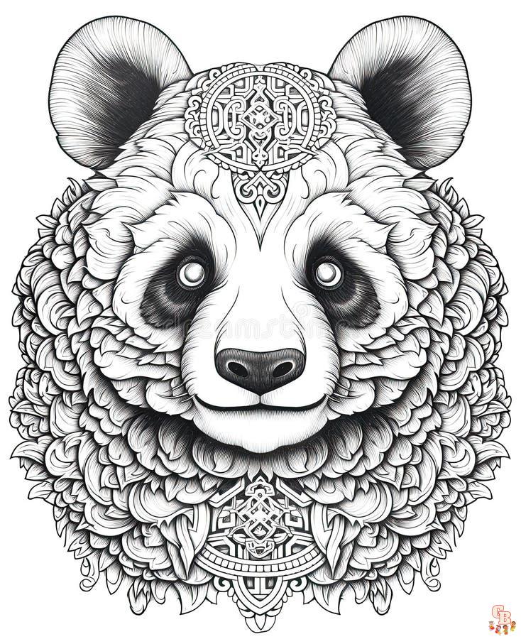 Coloriage Mandala Pandy