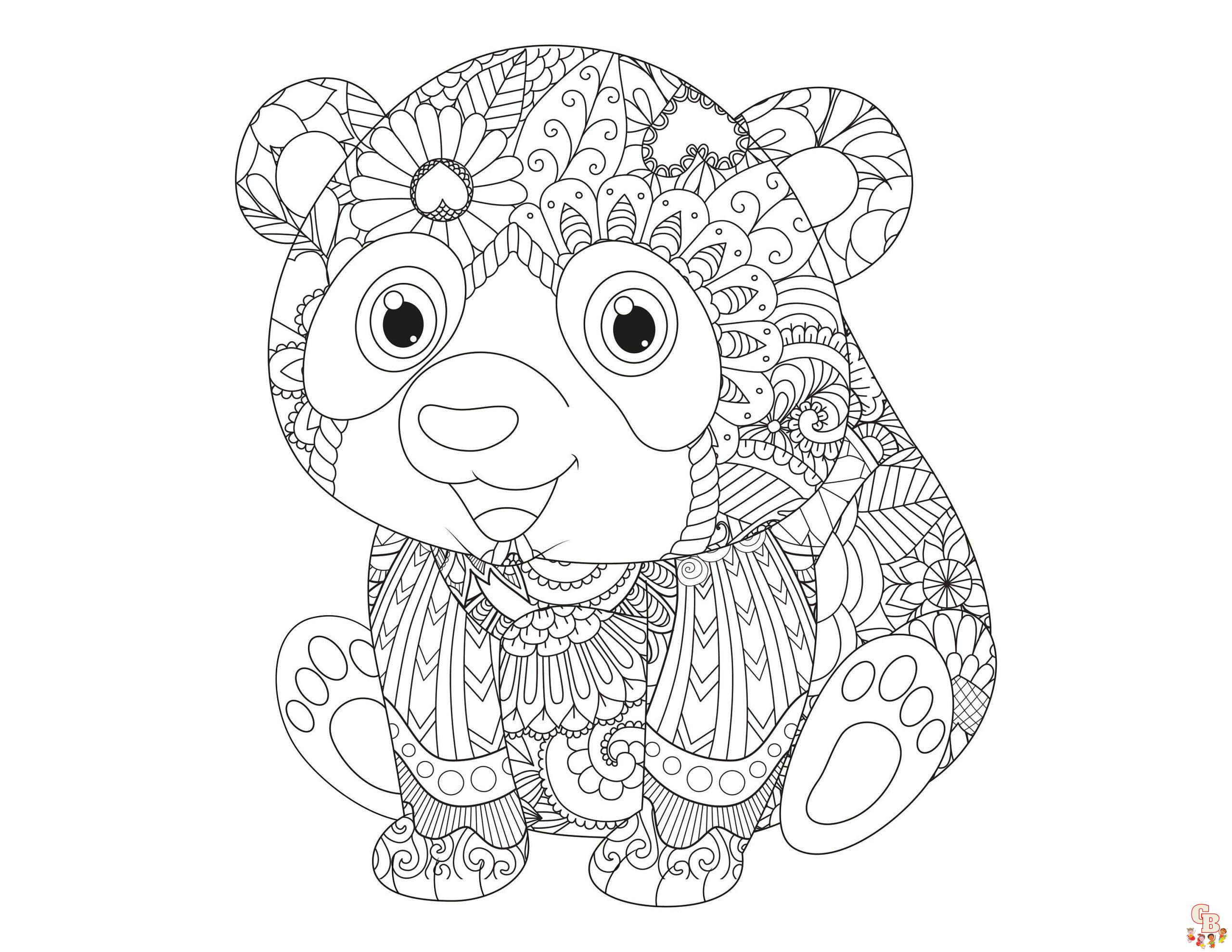 Coloriage Mandala Pandy