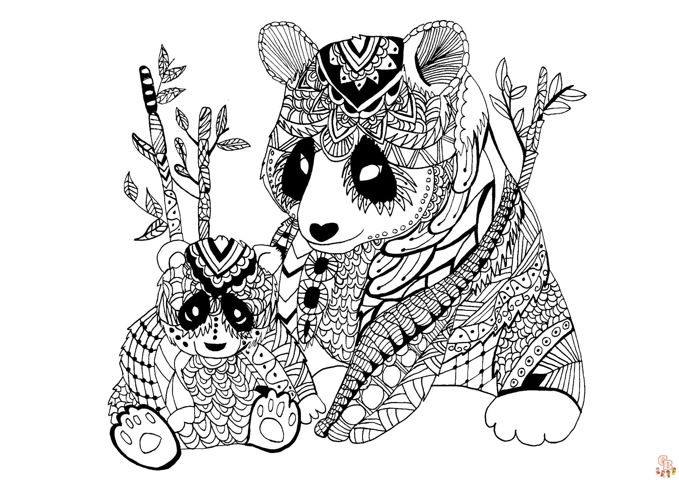 Coloriage Mandala Pandy