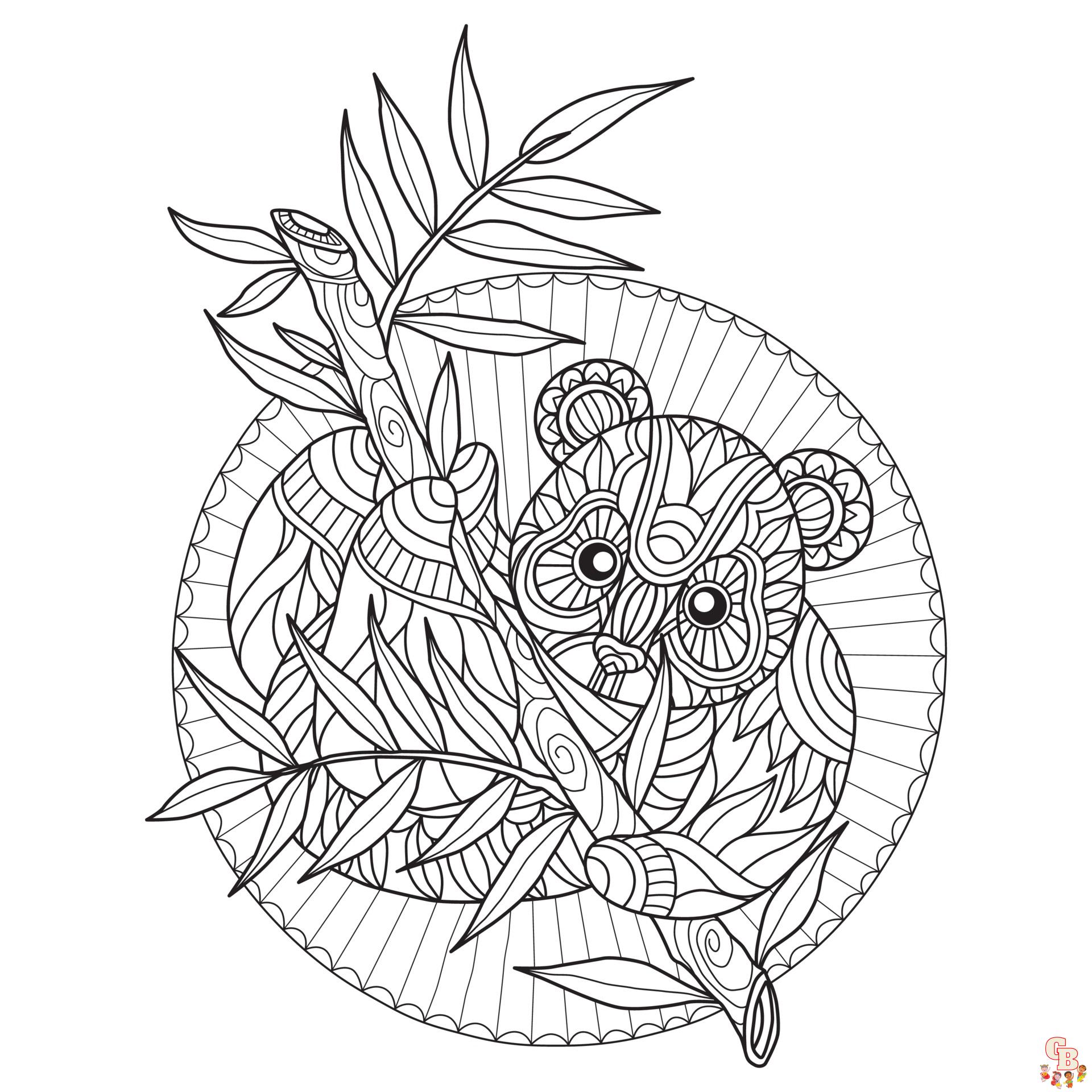 Coloriage Mandala Pandy