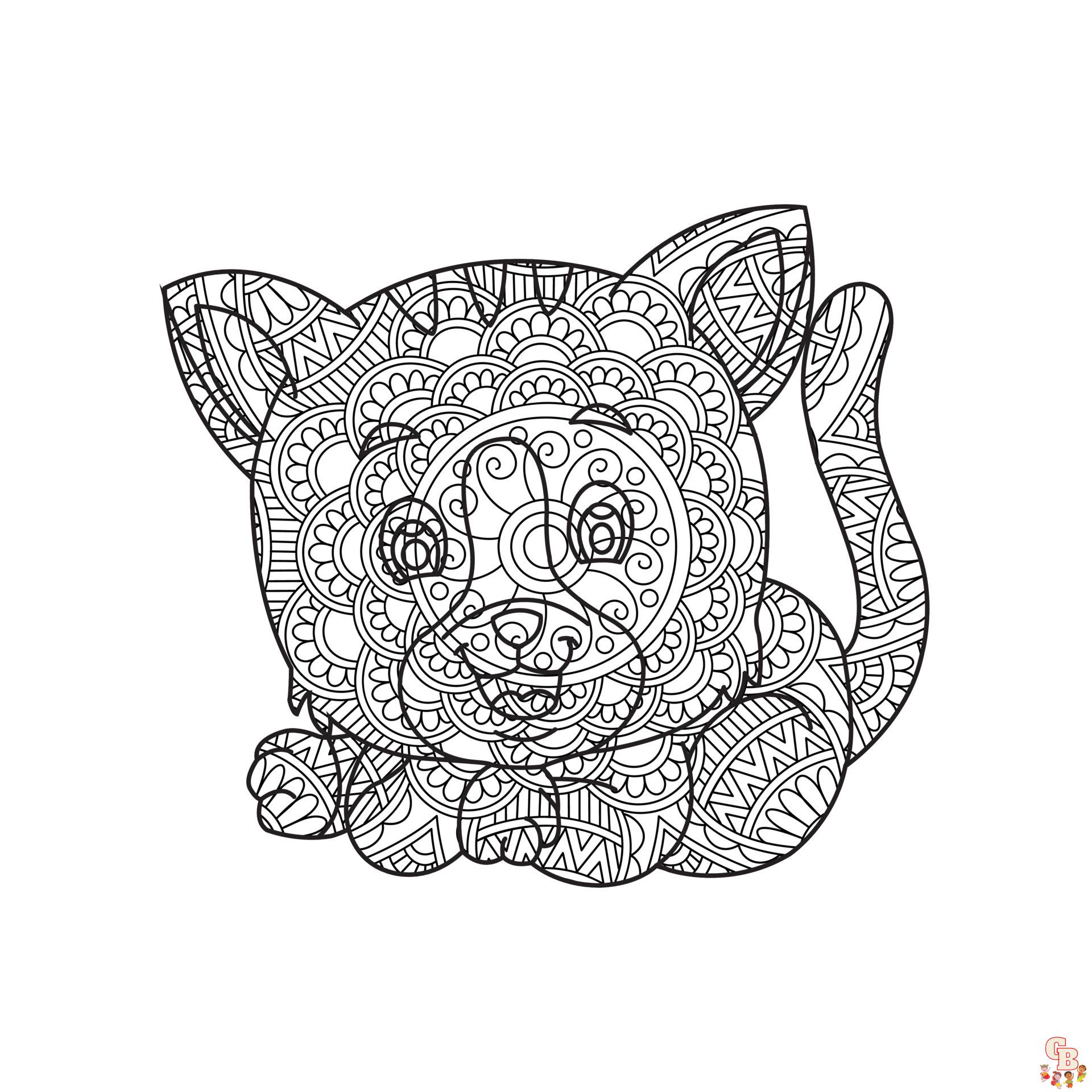 Coloriage Mandala Pandy