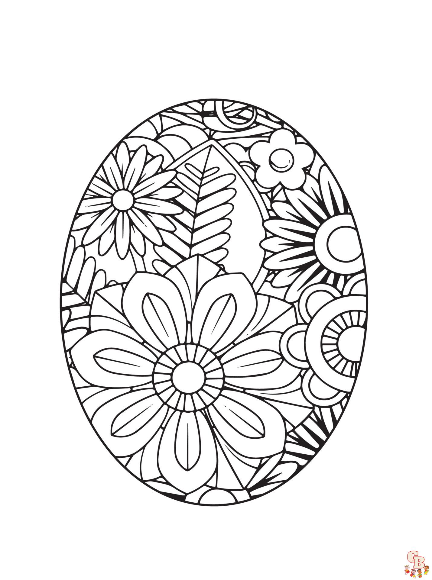 Coloriage Mandala Paques