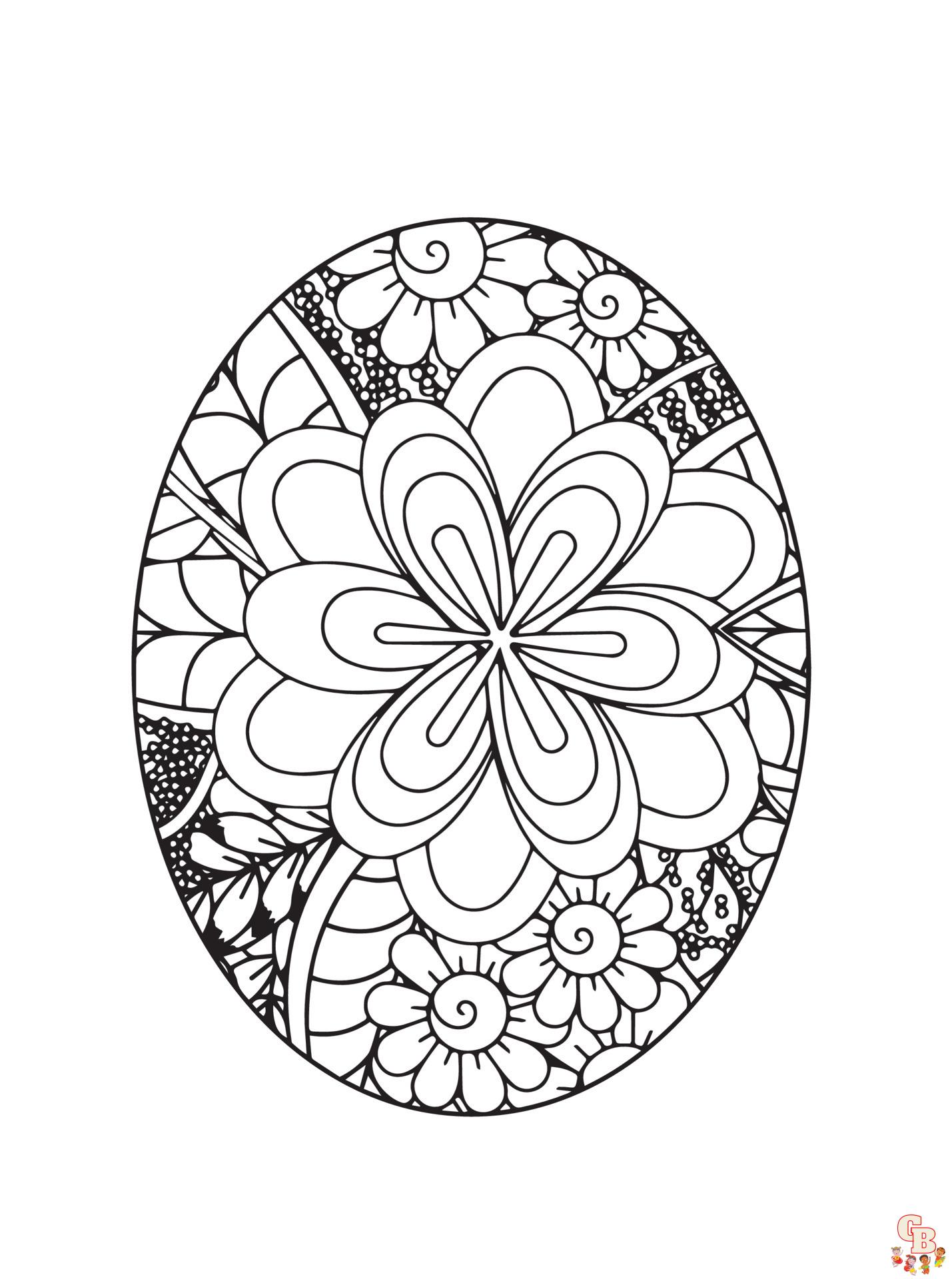 Coloriage Mandala Paques