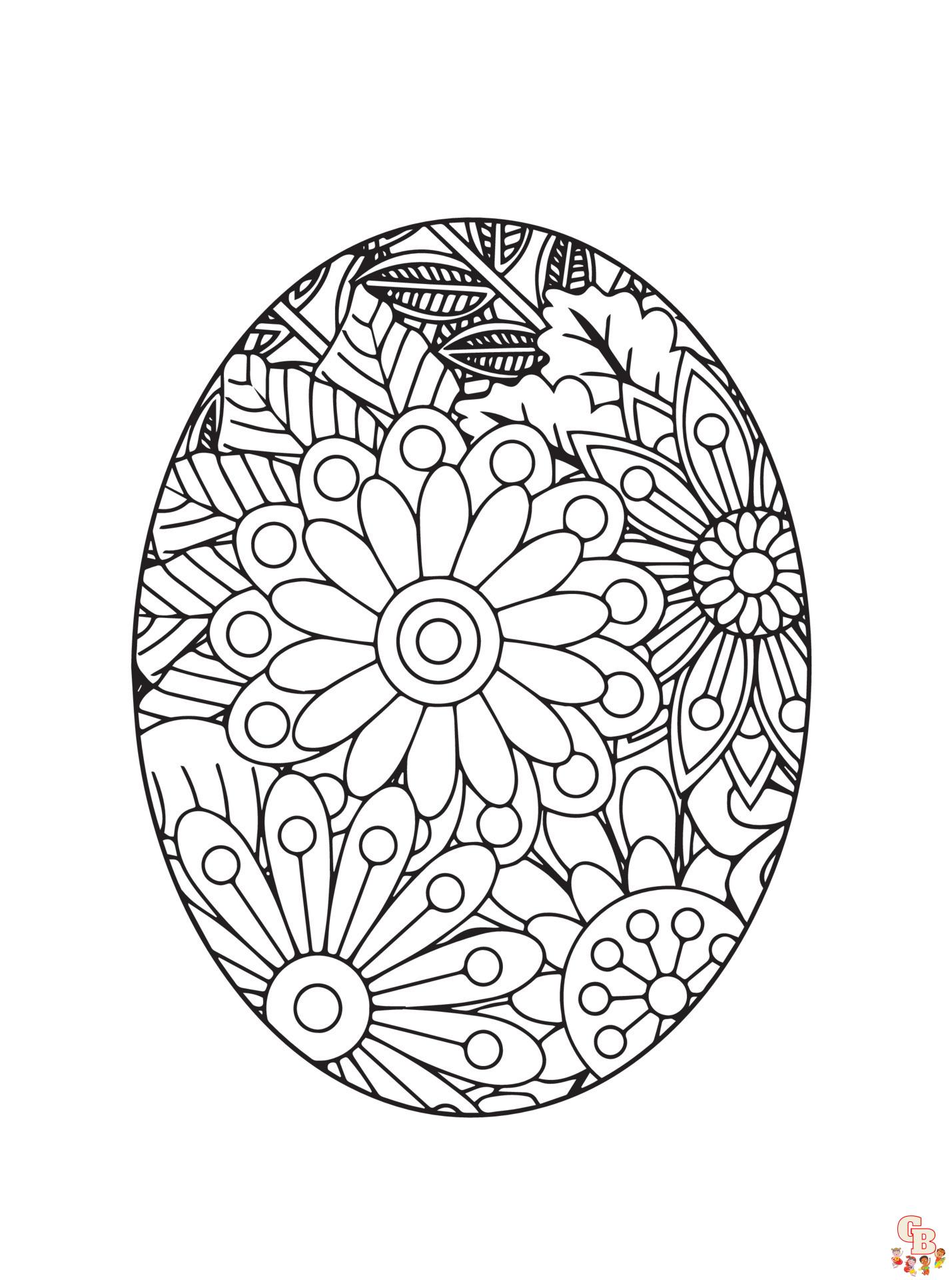 Coloriage Mandala Paques