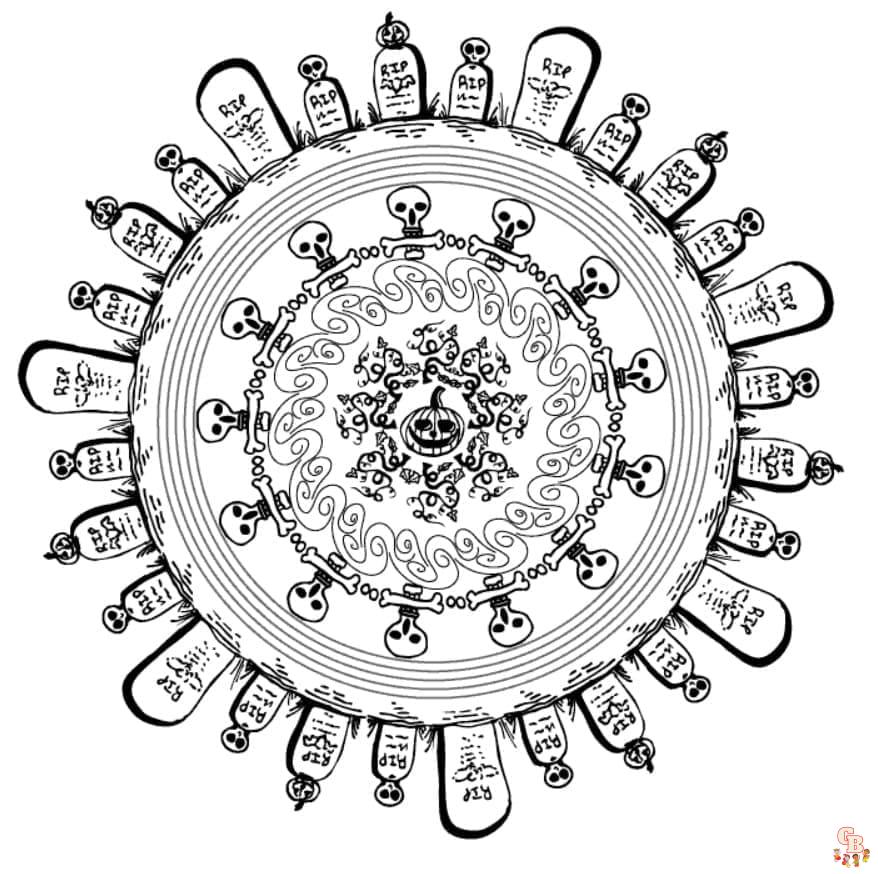 Coloriage Mandala azteque