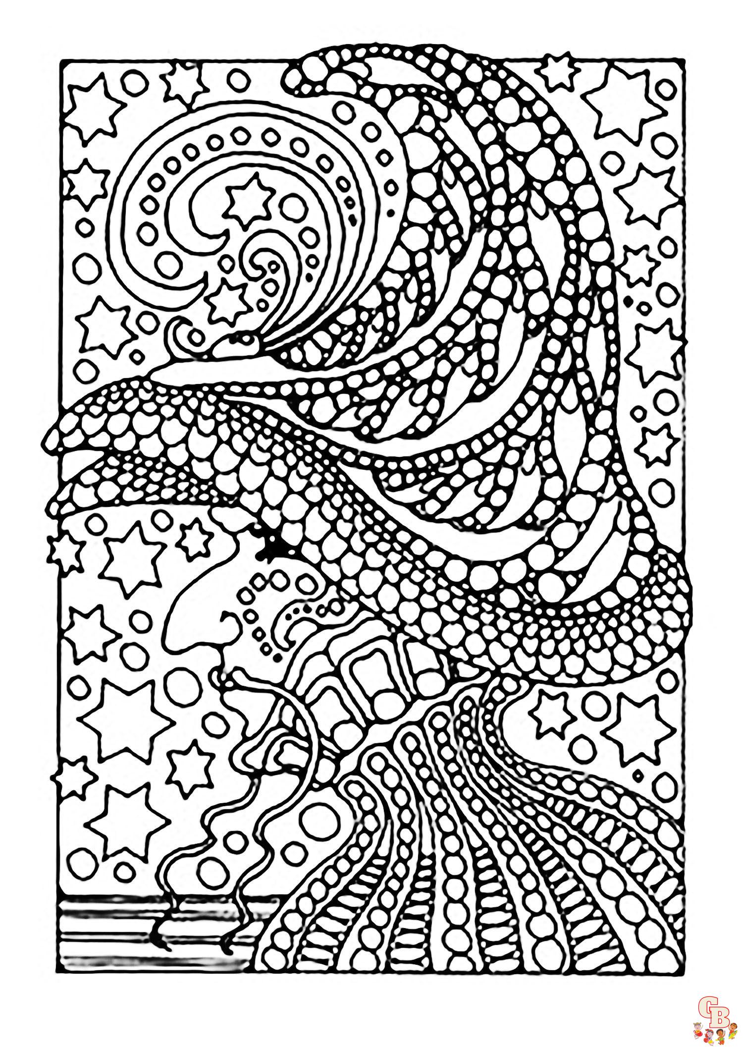 Coloriage Mandala dHalloween de la sorciere