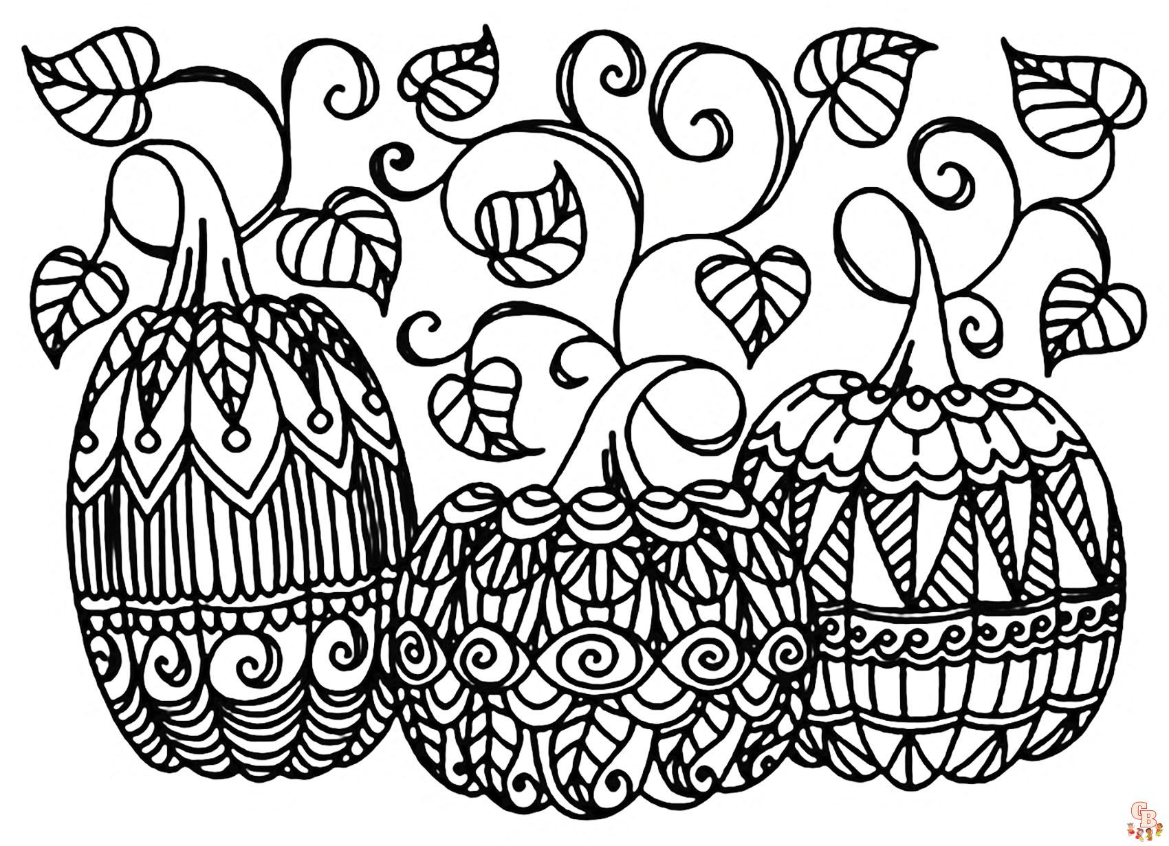 Coloriage Mandala dHalloween facile