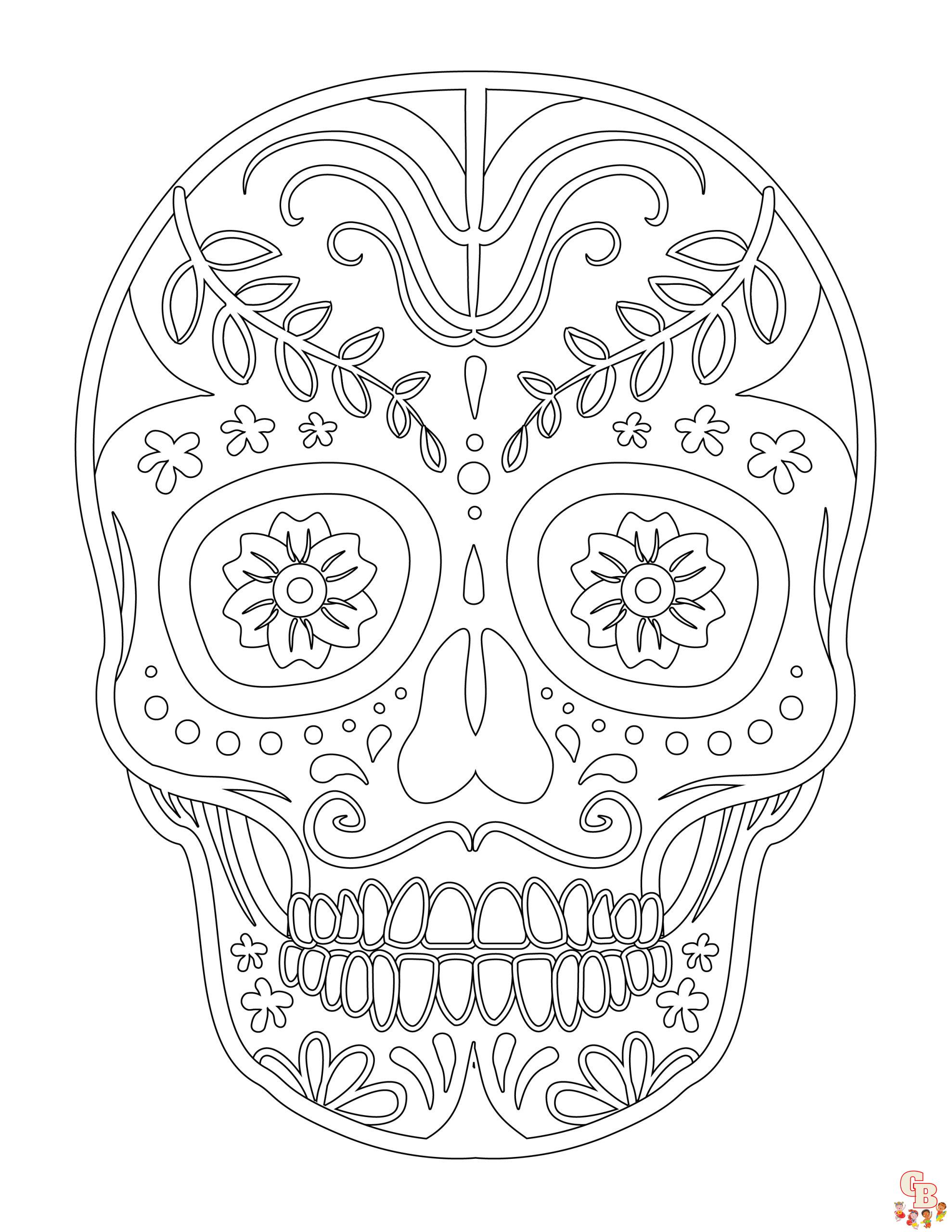 Coloriage Mandala dHalloween facile