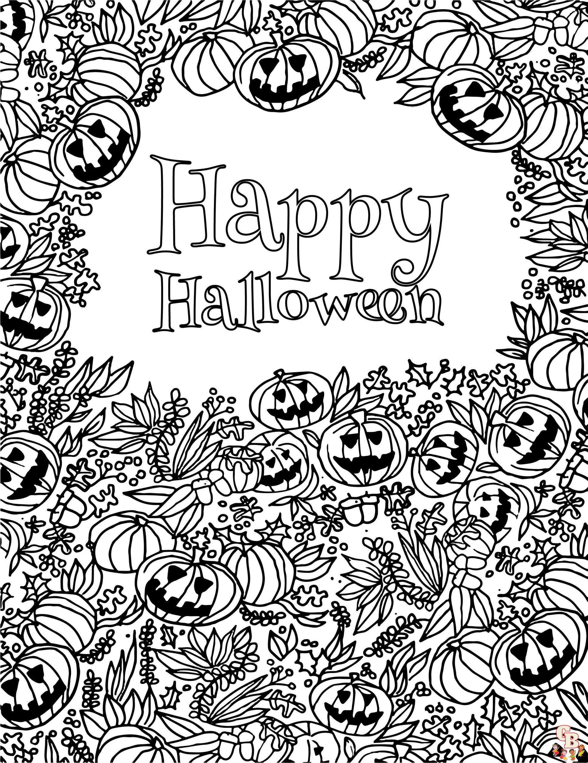 Coloriage Mandala dHalloween original