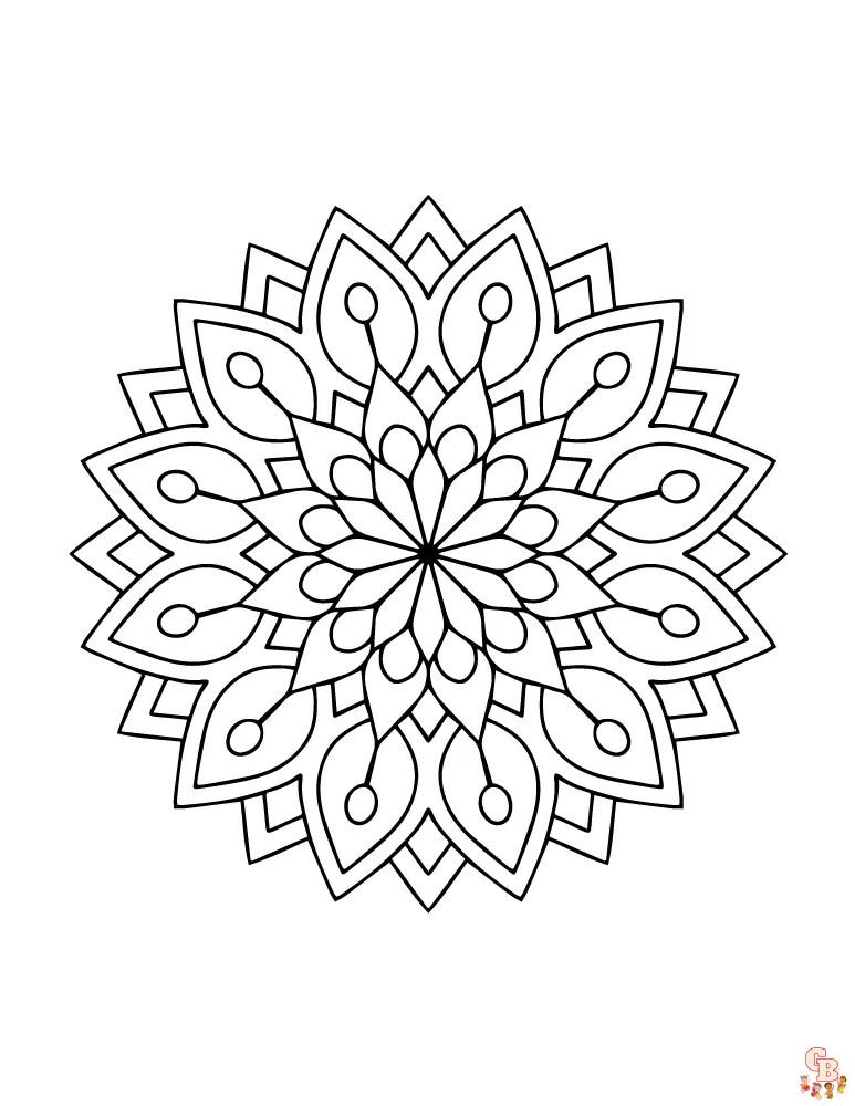 Coloriage Mandala facile