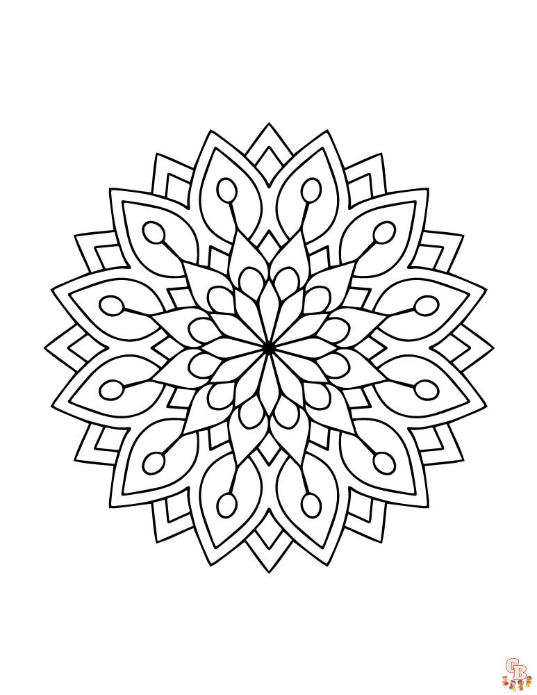 Coloriage Mandala facile