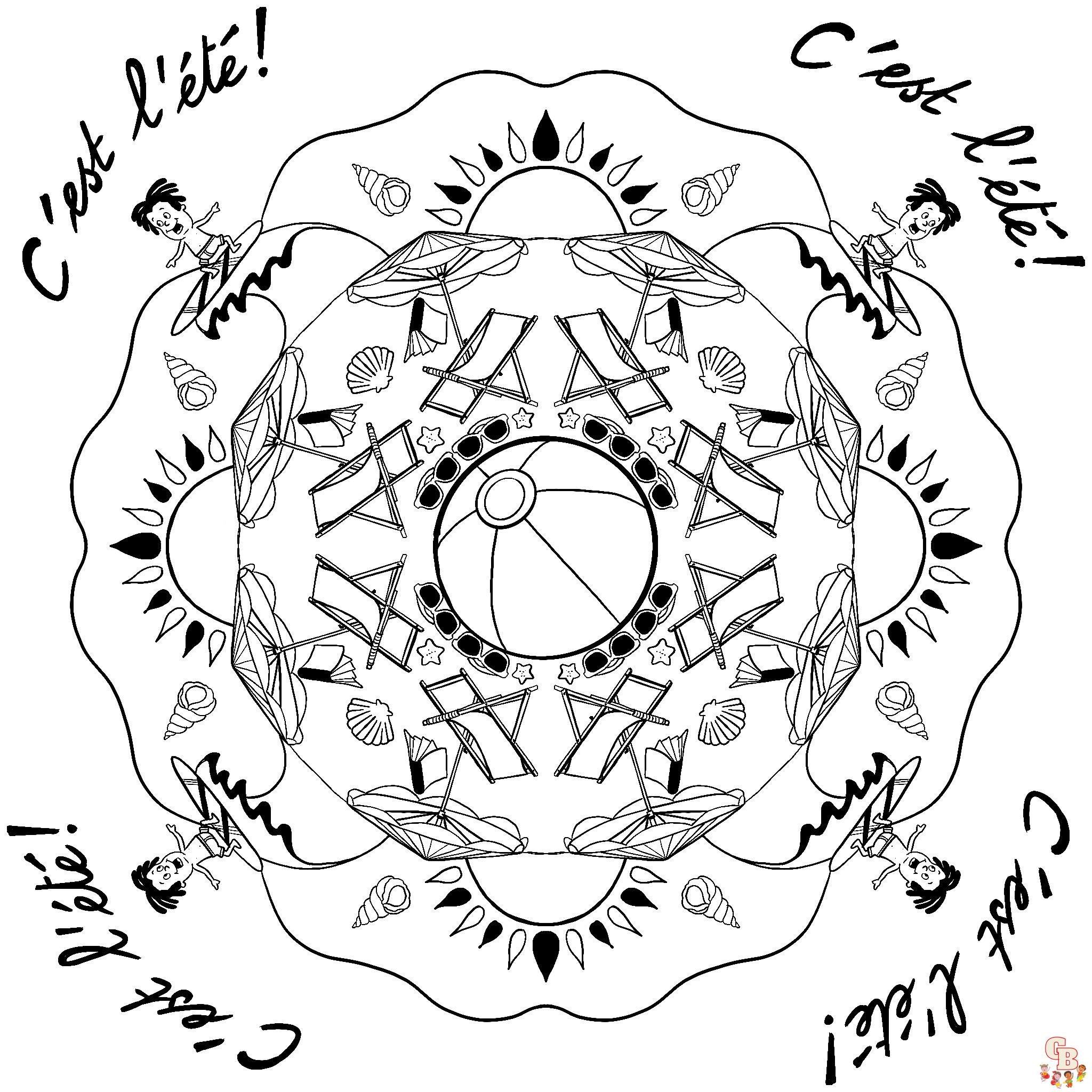 Coloriage Mandala musique