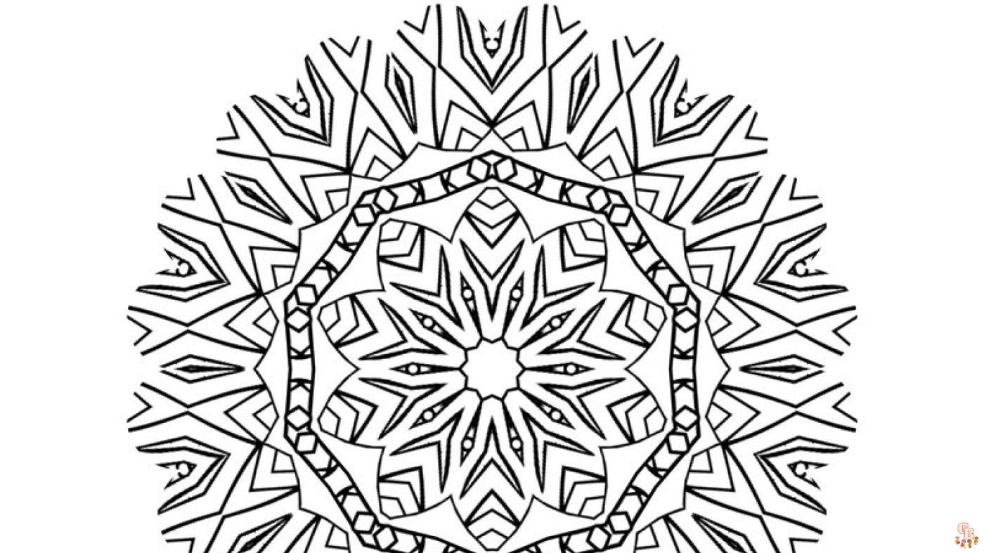 Coloriage Mandala musique