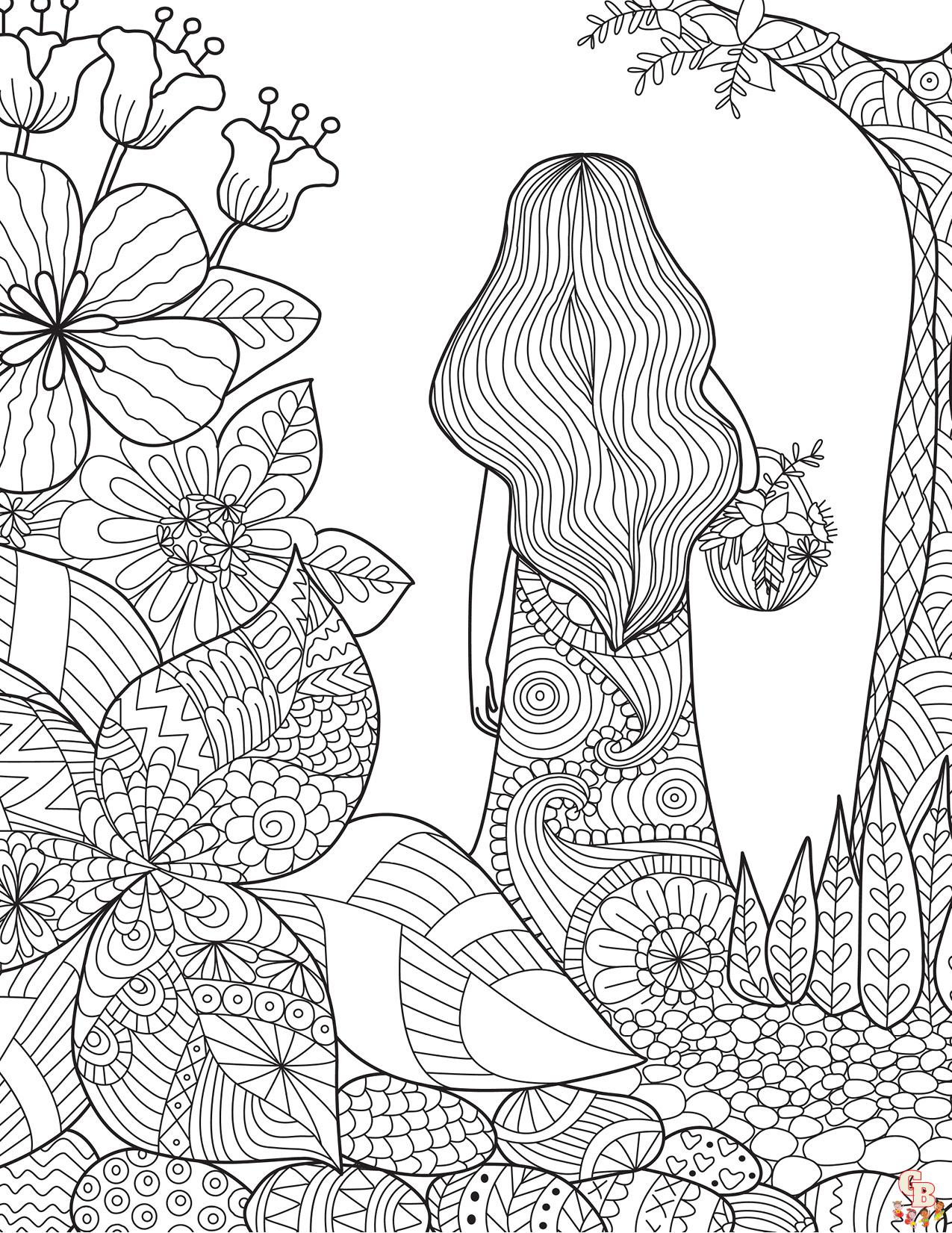 Coloriage Mandala nature