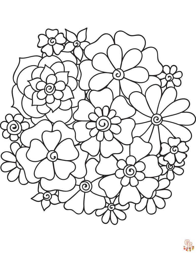 Coloriage Mandala nature