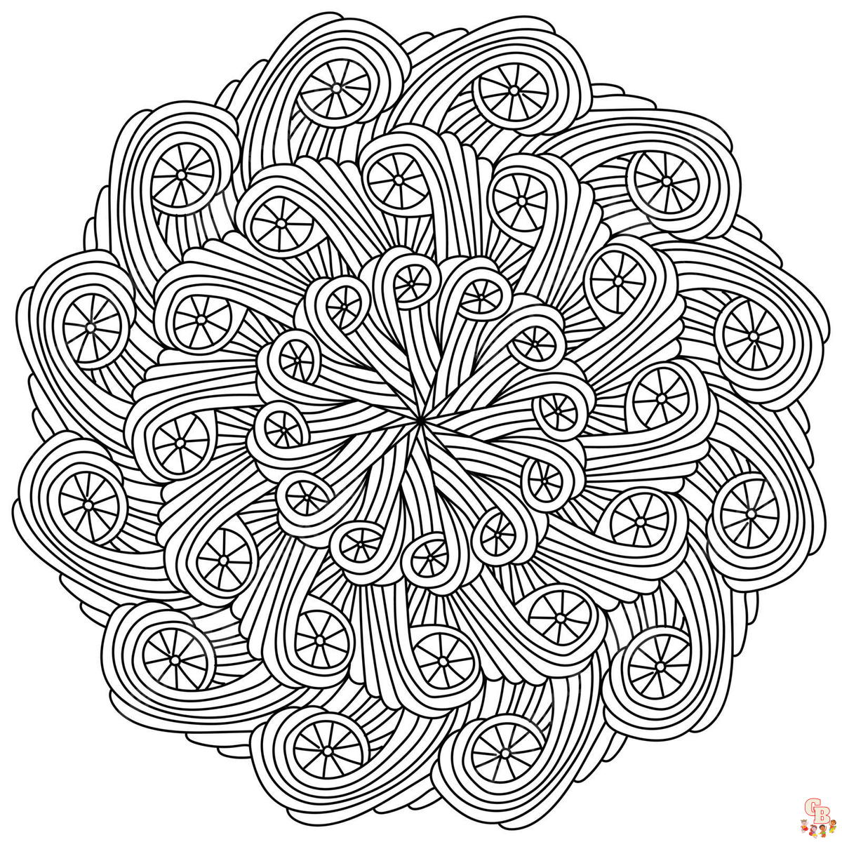 Coloriage Mandala zen