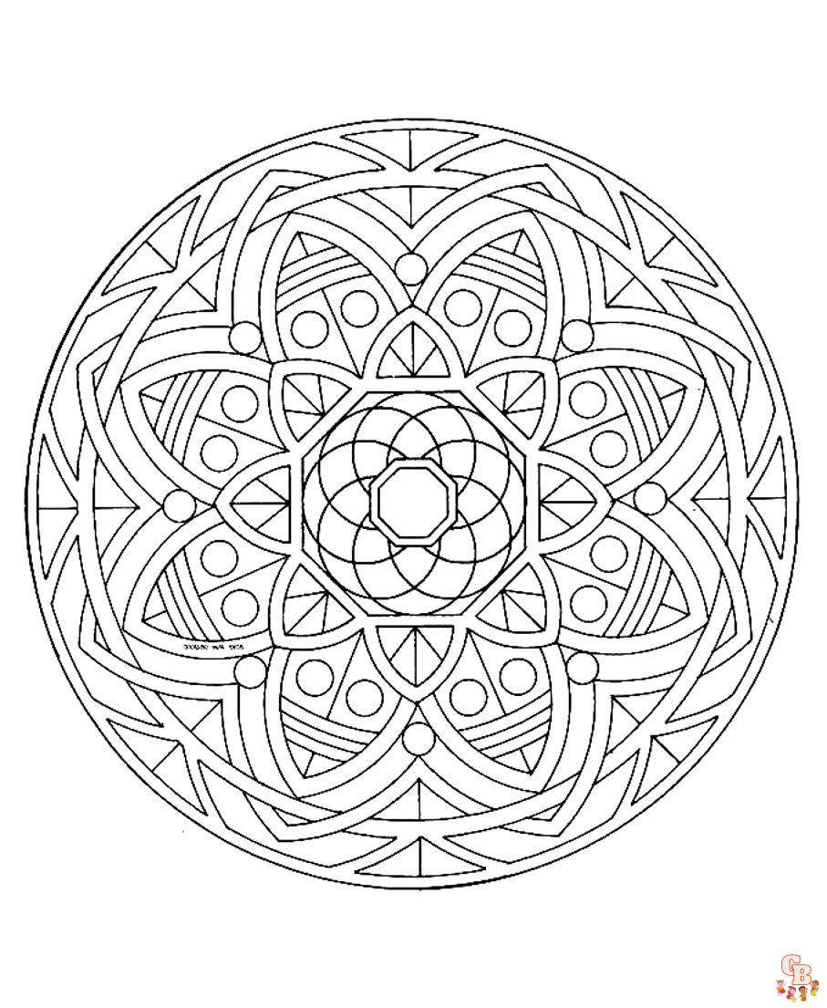 Coloriage Mandala zen