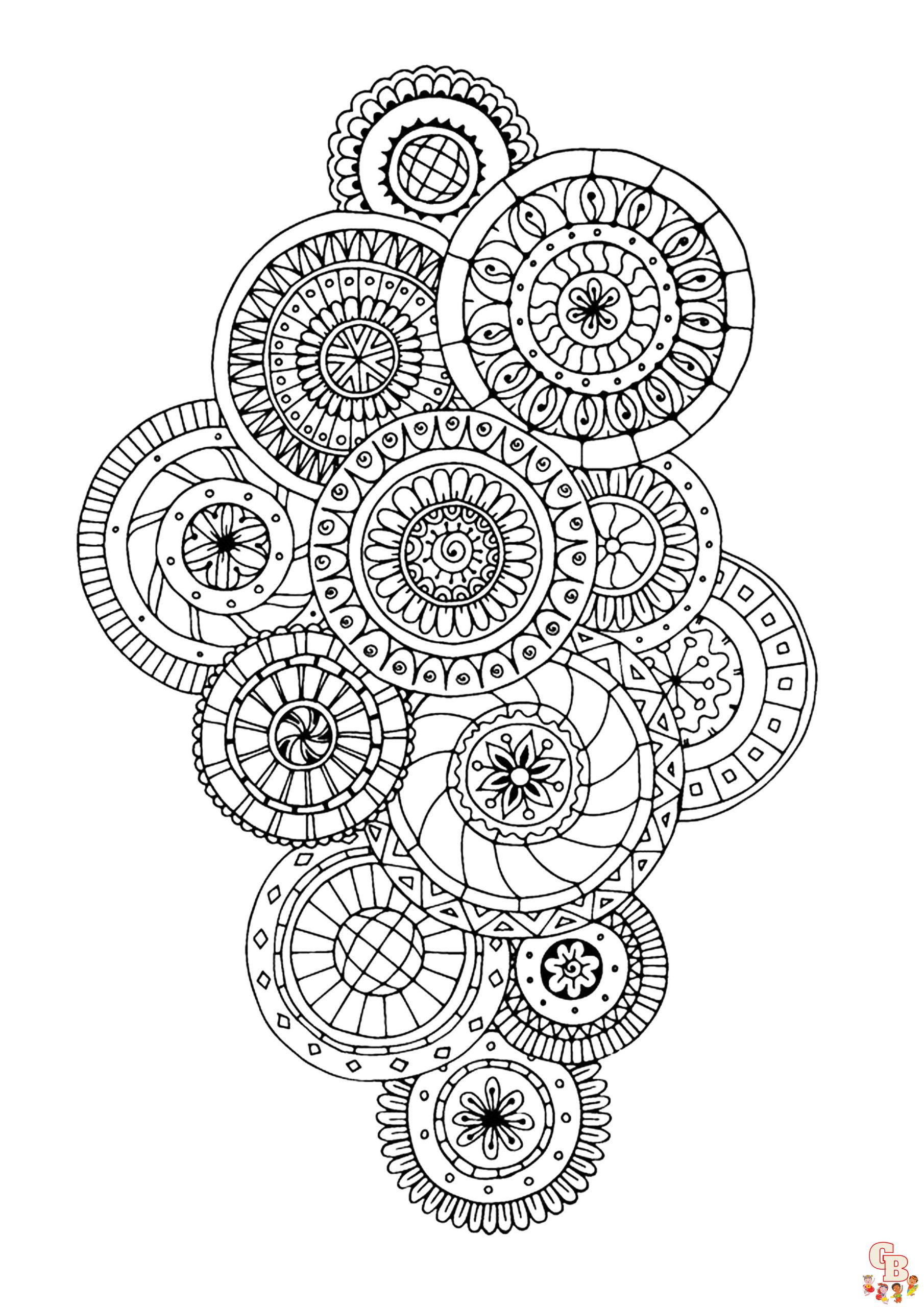 Coloriage Mandala zen