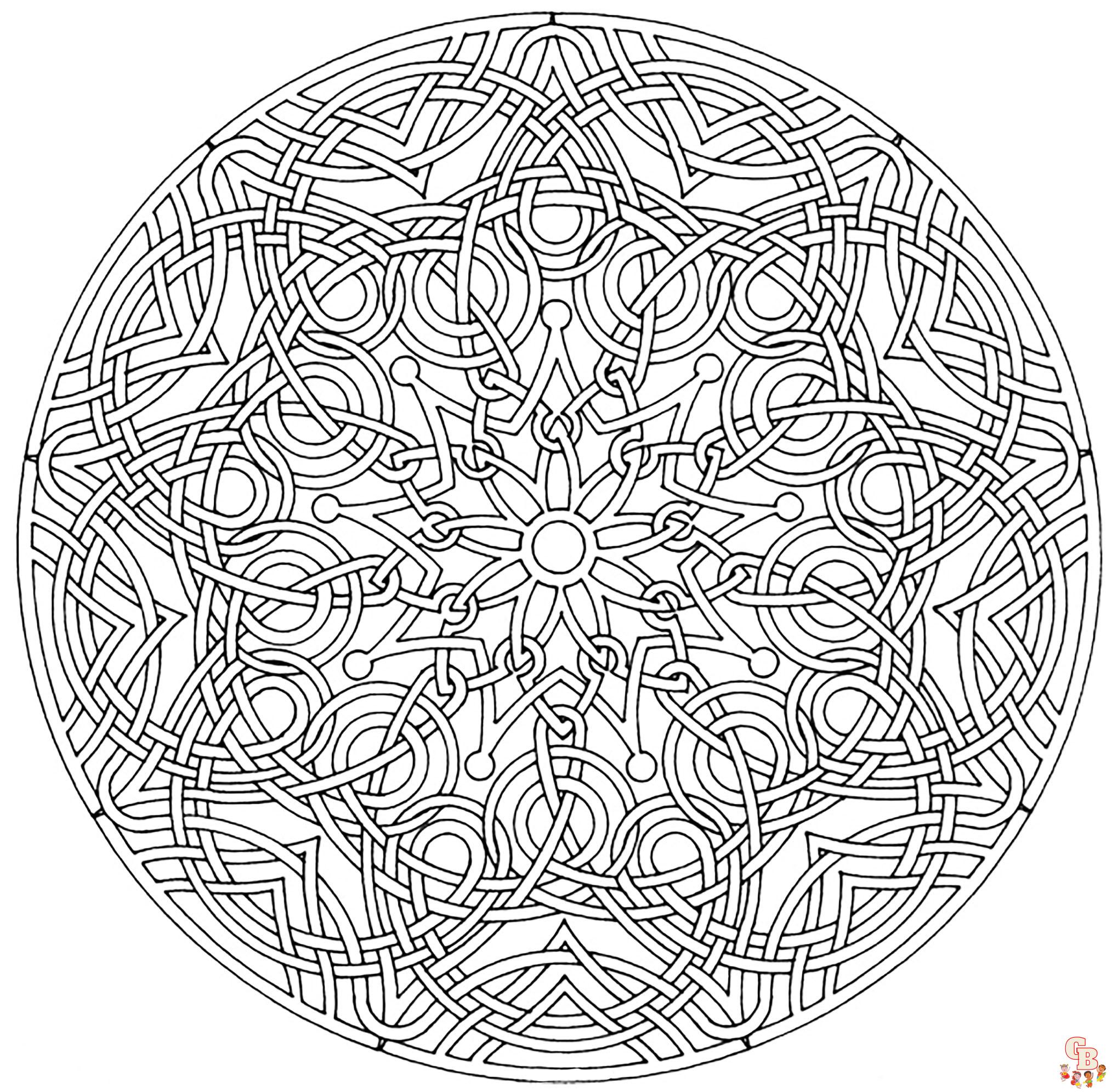 Coloriage Mandala zen