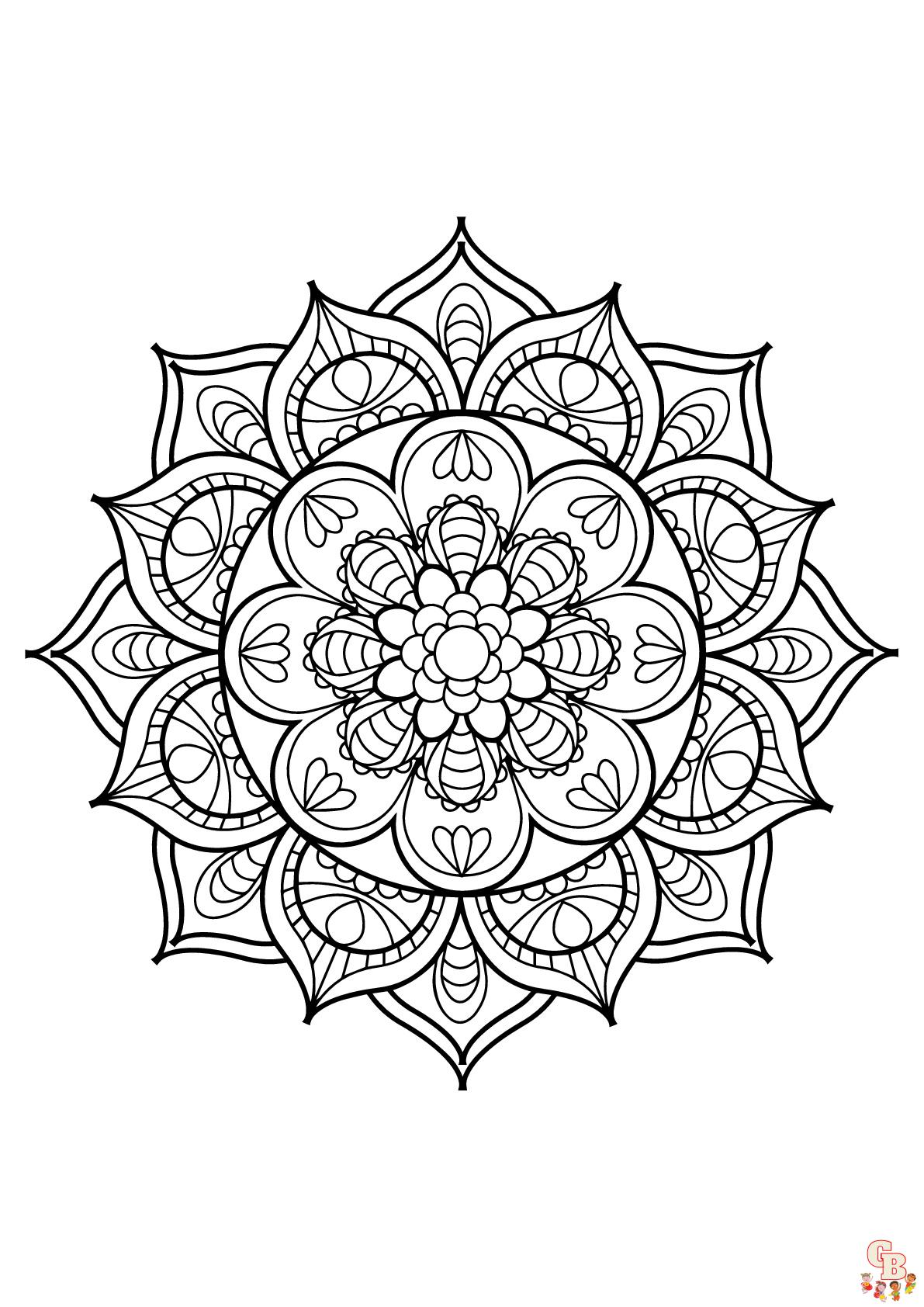 Coloriage Mandalas complexes