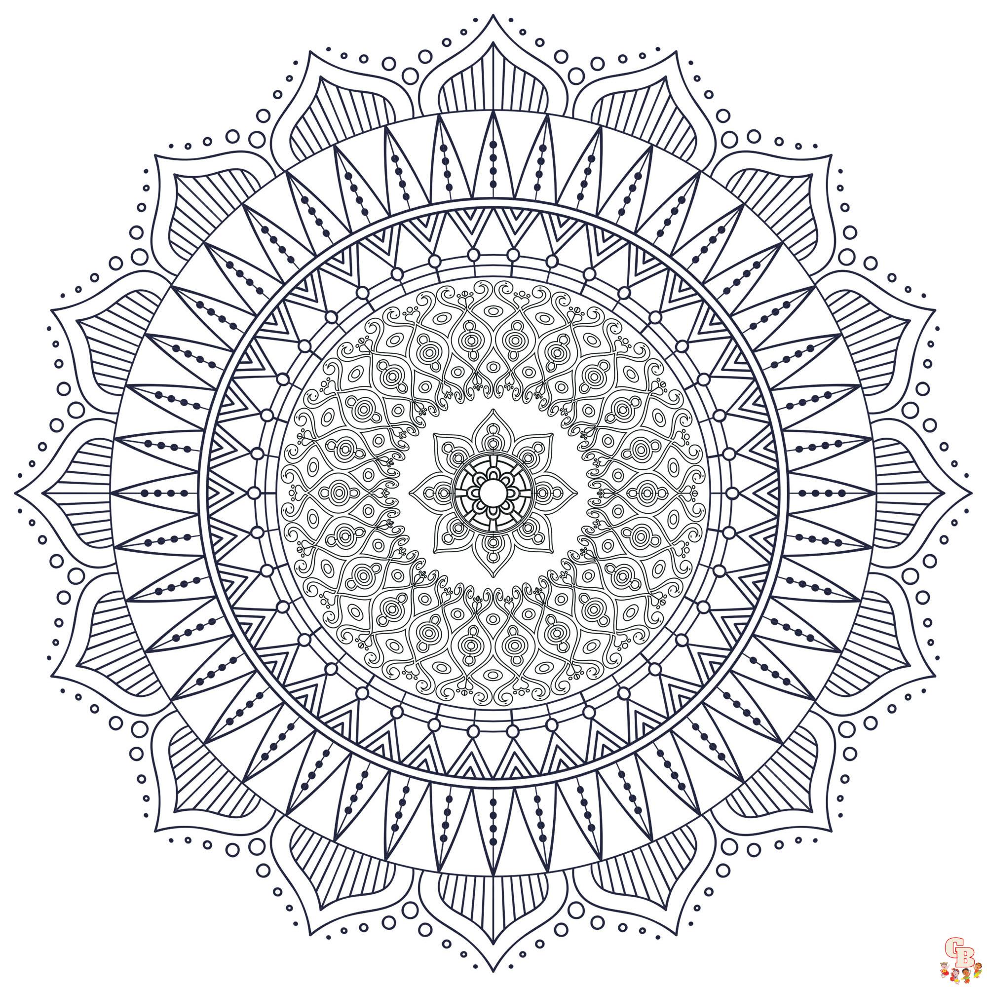 Coloriage Mandalas complexes