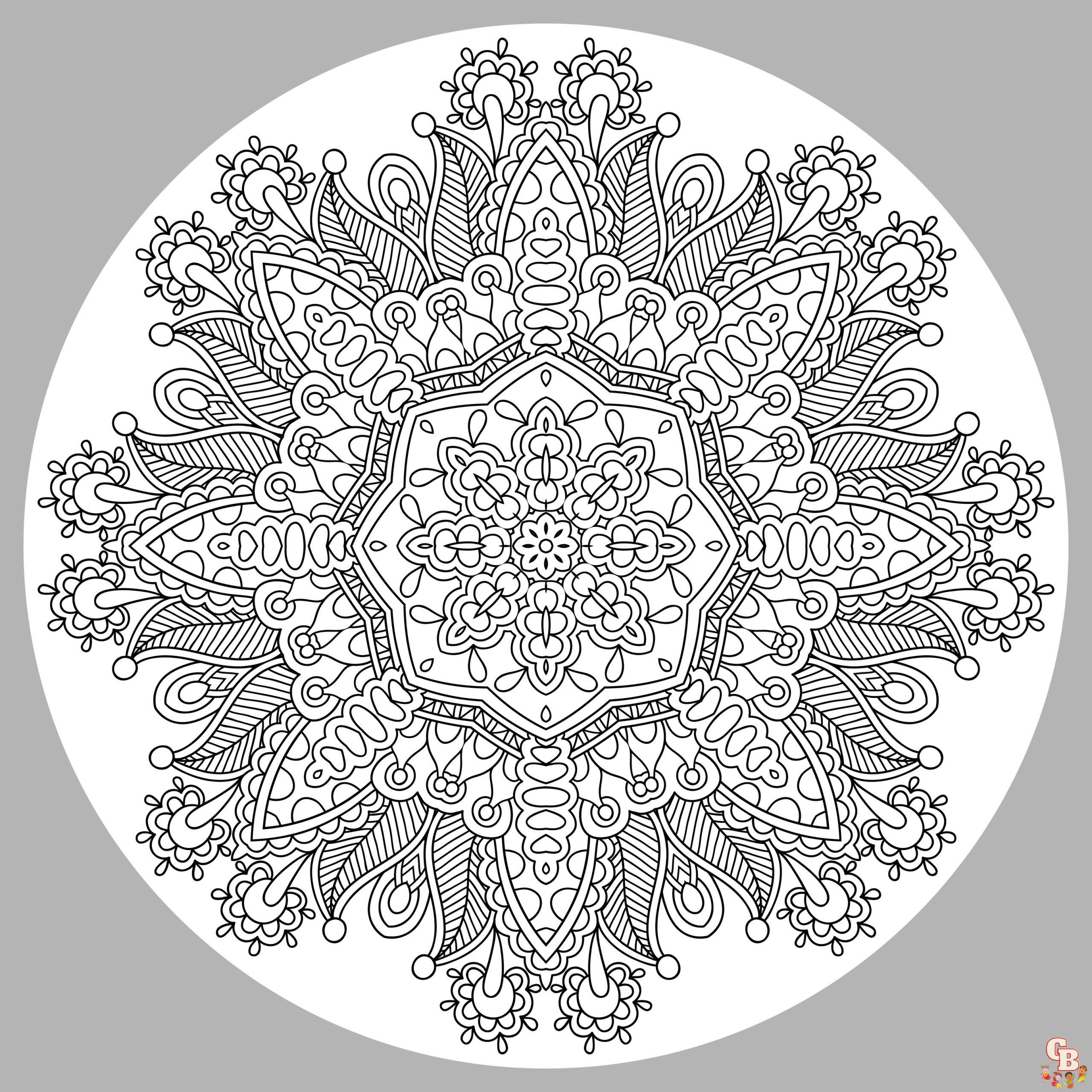 Coloriage Mandalas complexes