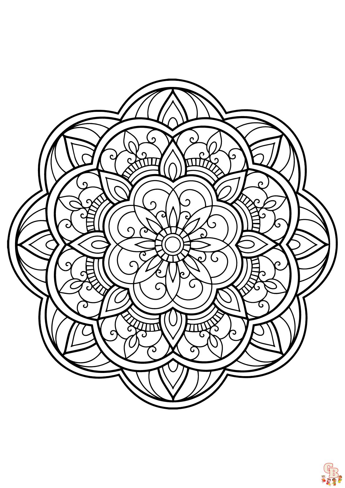 Coloriage Mandalas complexes