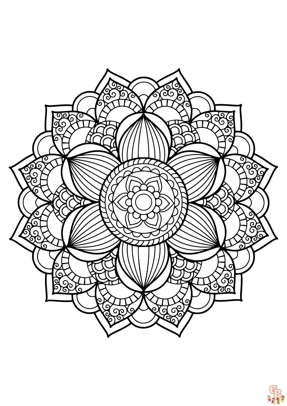 Coloriage Mandalas complexes