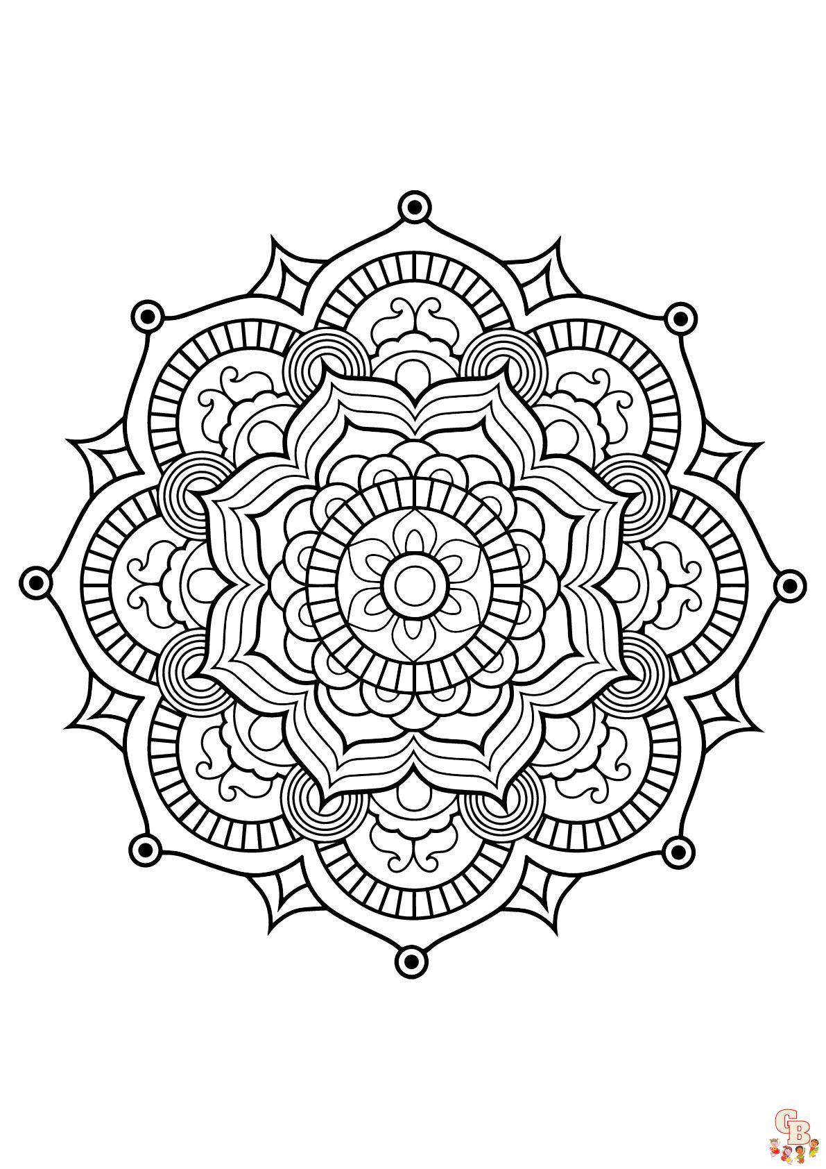 Coloriage Mandalas complexes