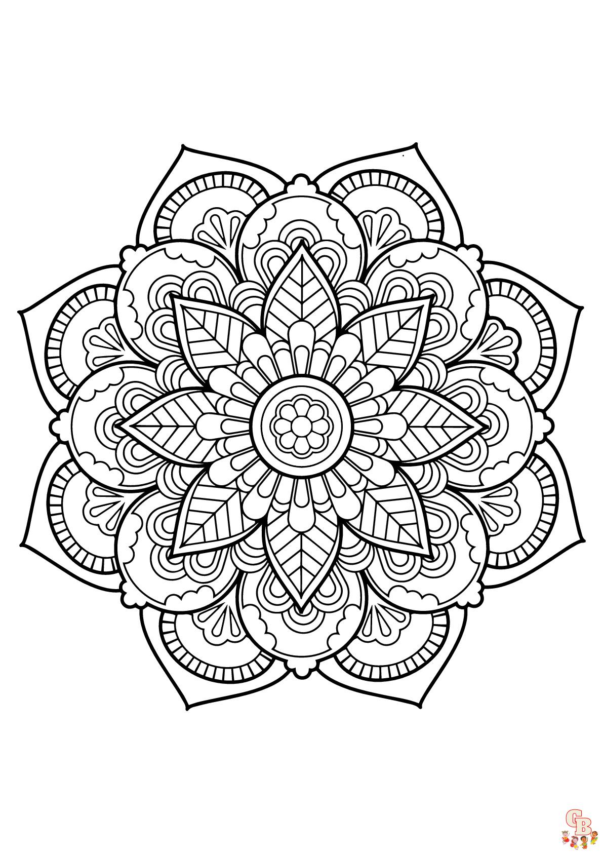 Coloriage Mandalas complexes