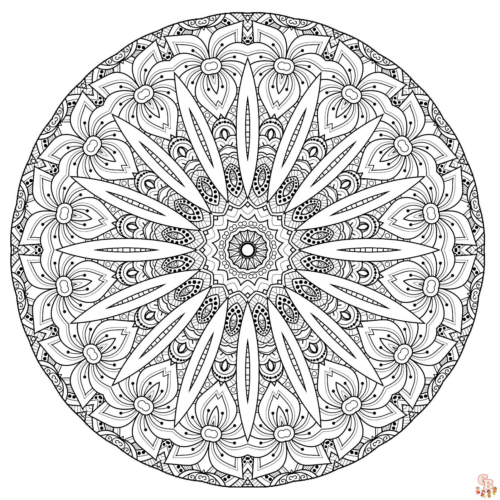 Coloriage Mandalas complexes