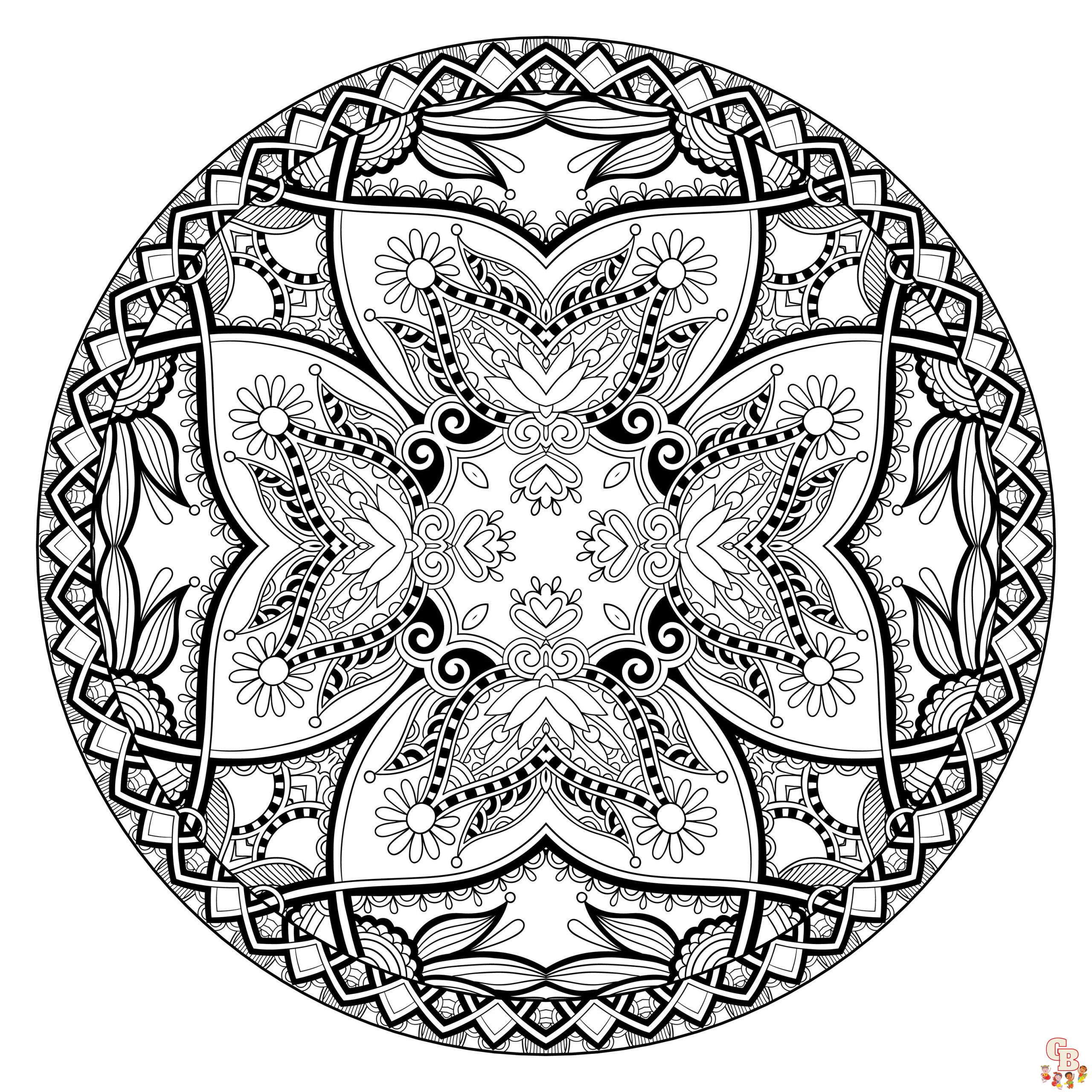 Coloriage Mandalas complexes