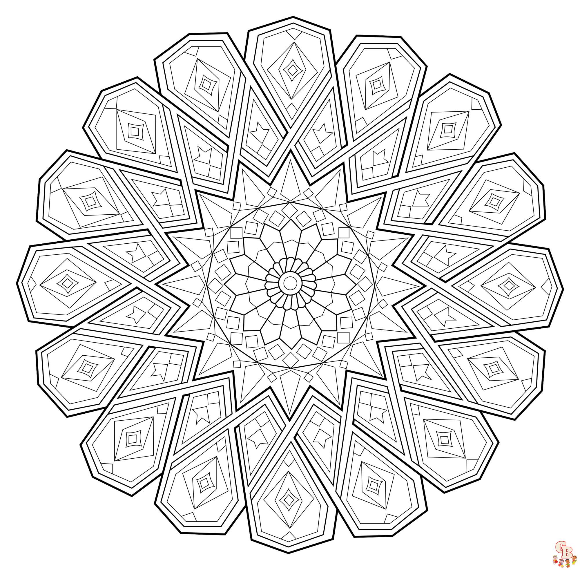 Coloriage Mandalas complexes