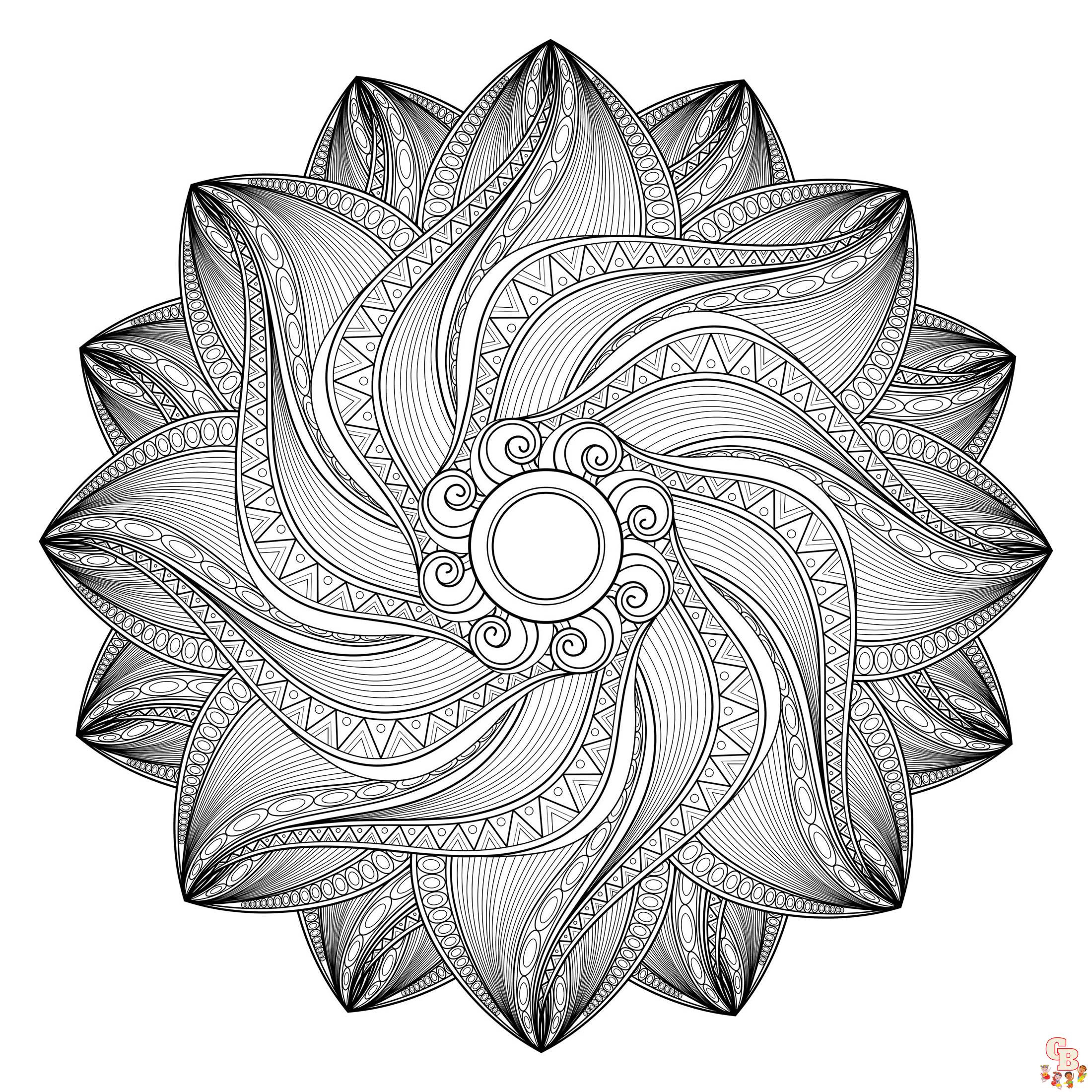 Coloriage Mandalas complexes