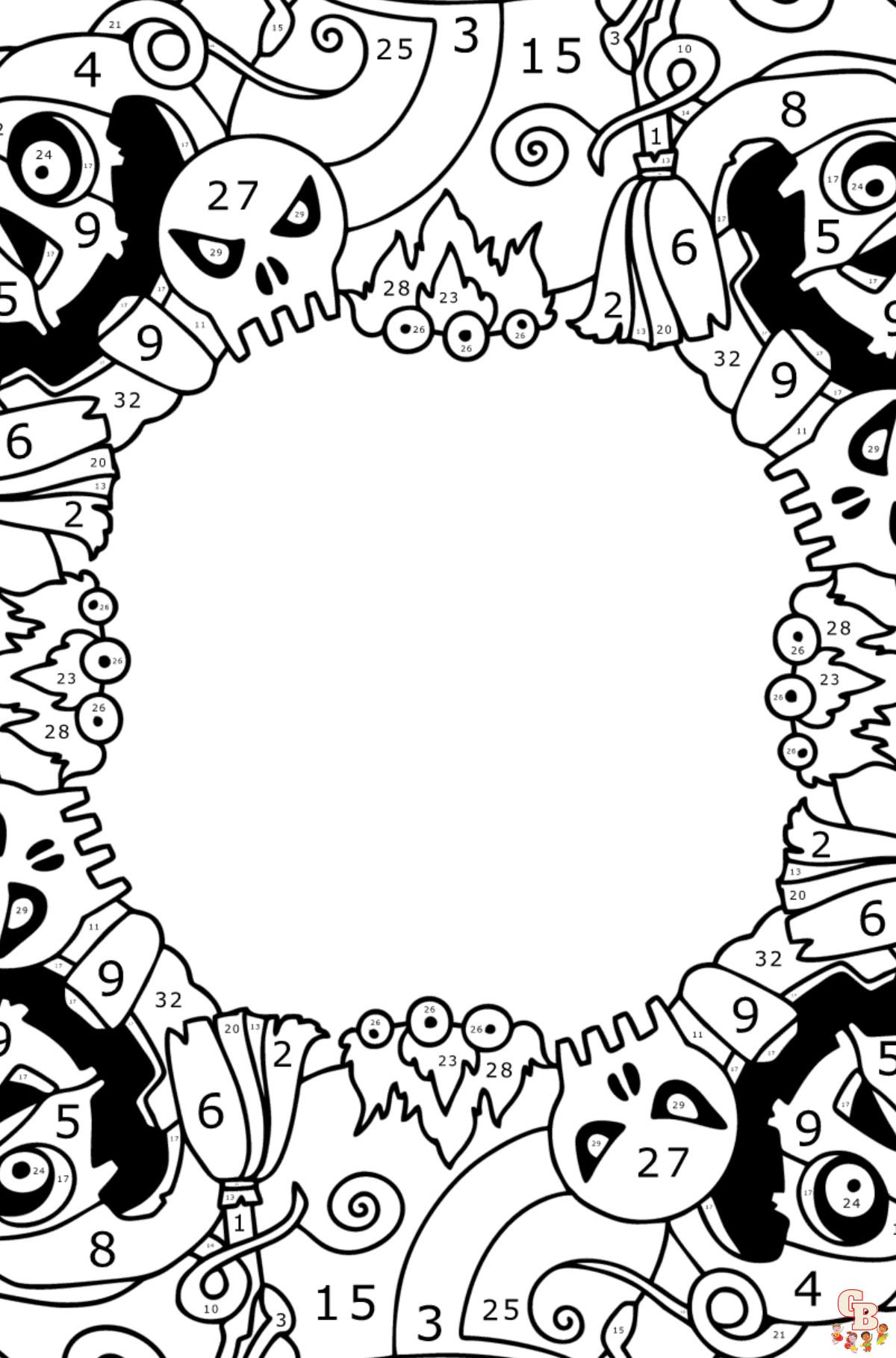 Coloriage Mandalas dHalloween