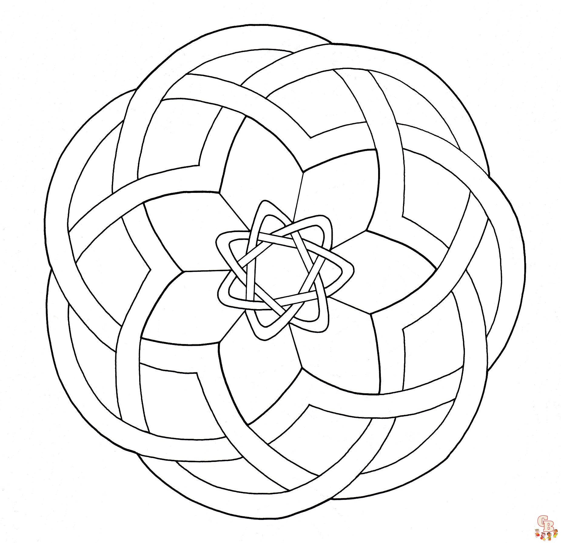 Coloriage Mandalas de difficulte intermediaire