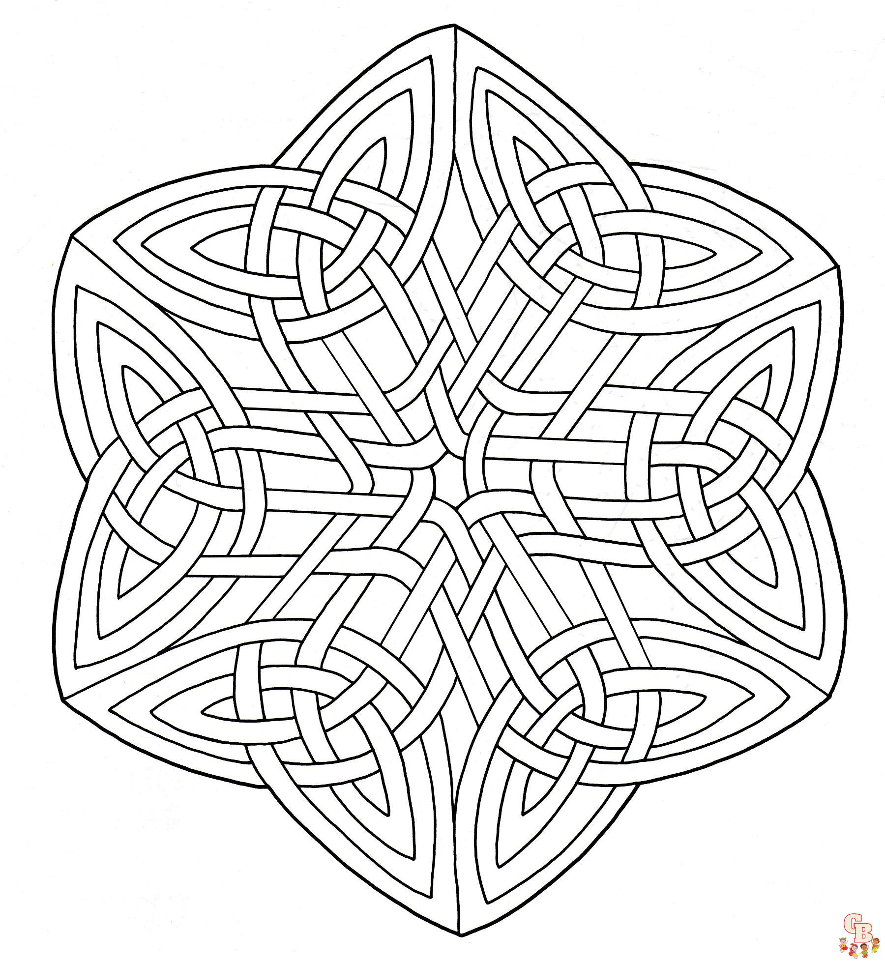 Coloriage Mandalas de difficulte intermediaire