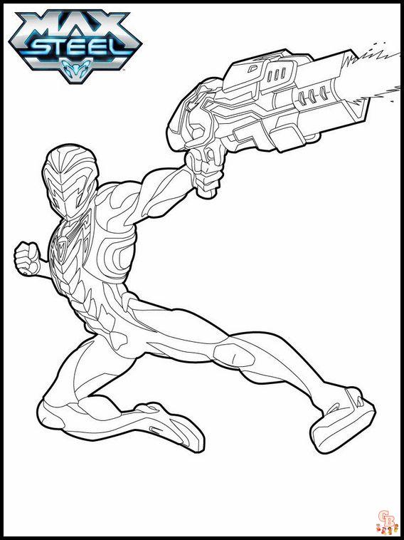 Coloriage Max Steel