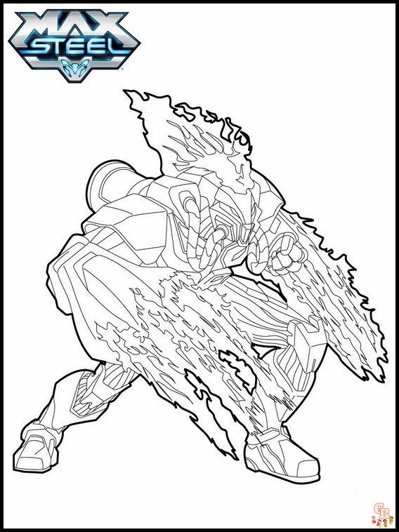 Coloriage Max Steel